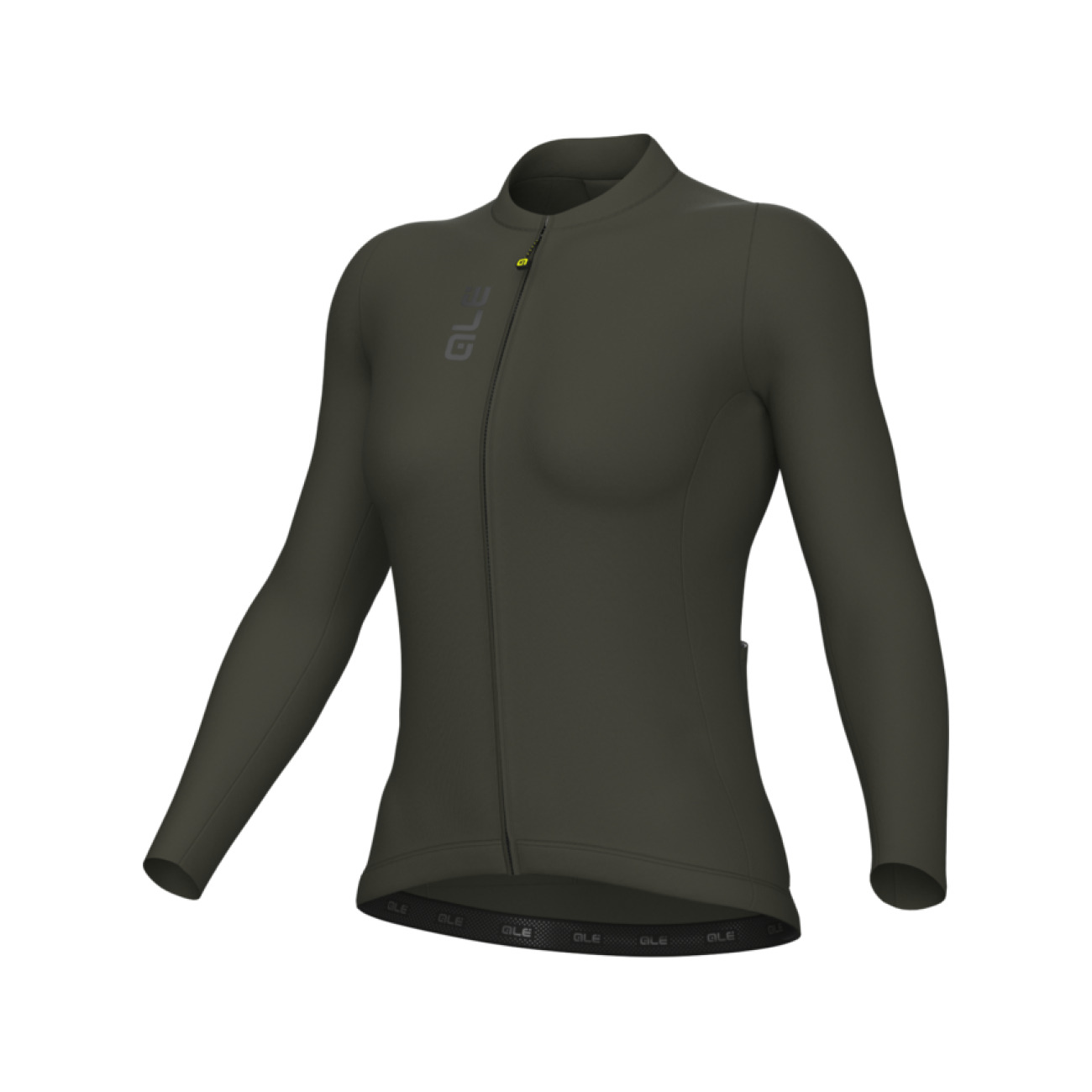 ALÉ Cyklistický dres s dlhým rukávom letný - COLOR BLOCK PRAGMA - šedá