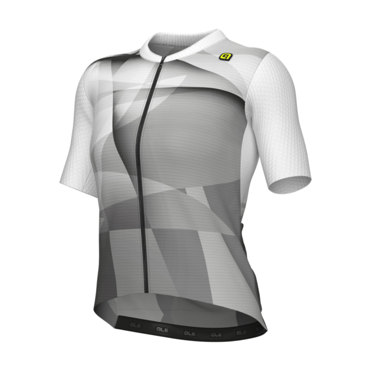 ALÉ Cyklistický dres s krátkym rukávom - SPRINTER R-EV1 - biela/fialová/šedá