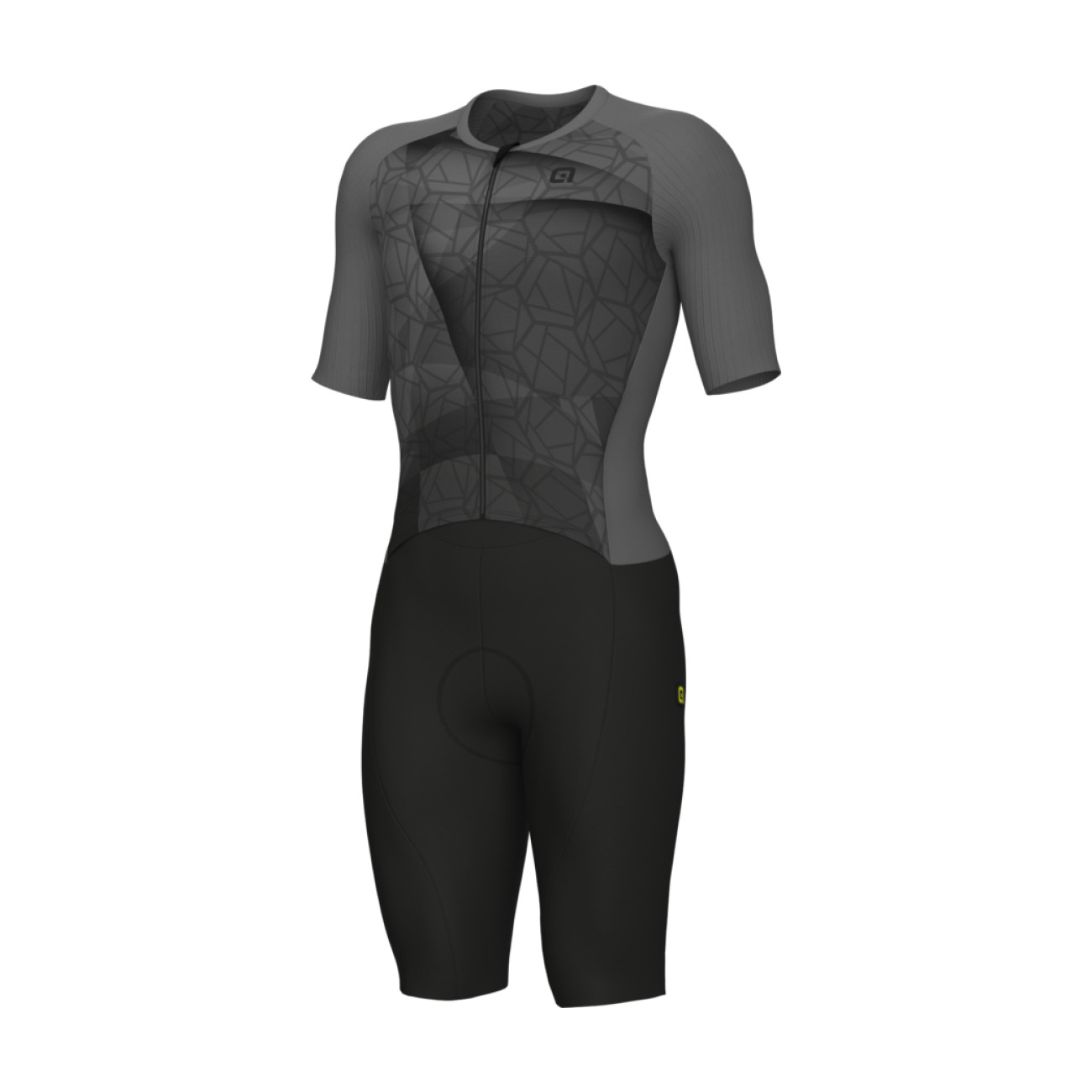 ALÉ Cyklistická kombinéza - BEYOND TRIATHLON - šedá/čierna