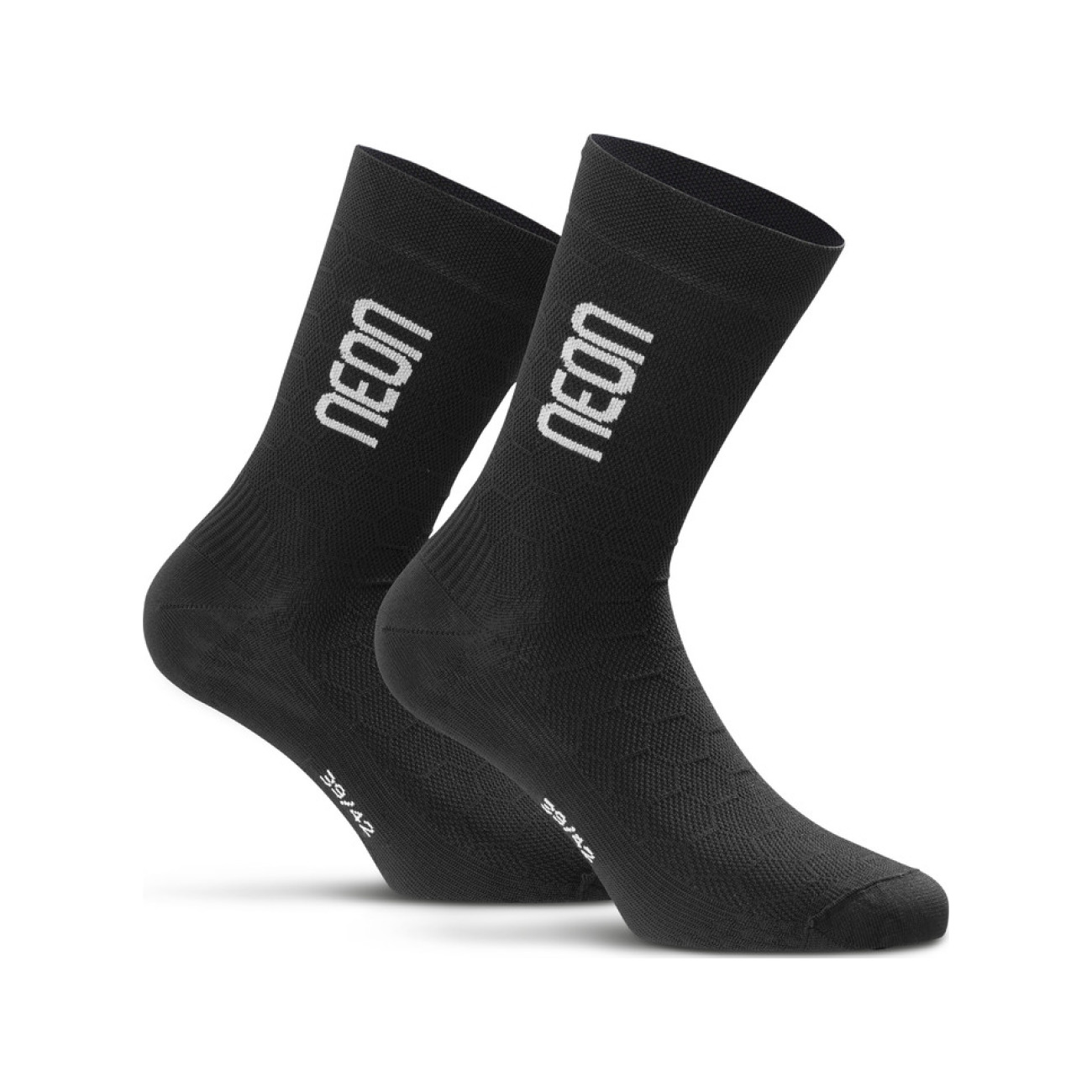 
                NEON Cyklistické ponožky klasické - NEON 3D - čierna/biela 39-42
            