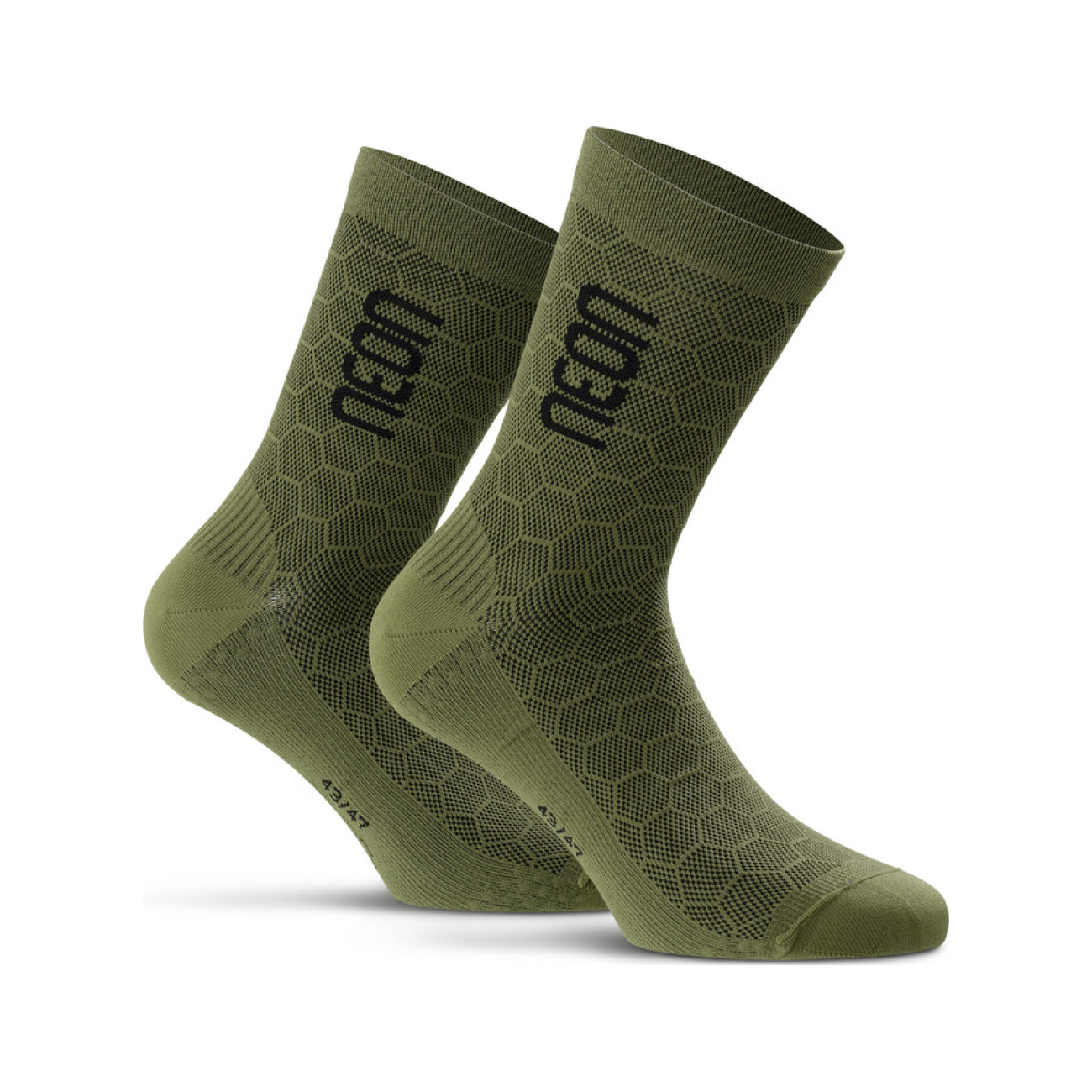 
                NEON Cyklistické ponožky klasické - NEON 3D - zelená/čierna 43-47
            