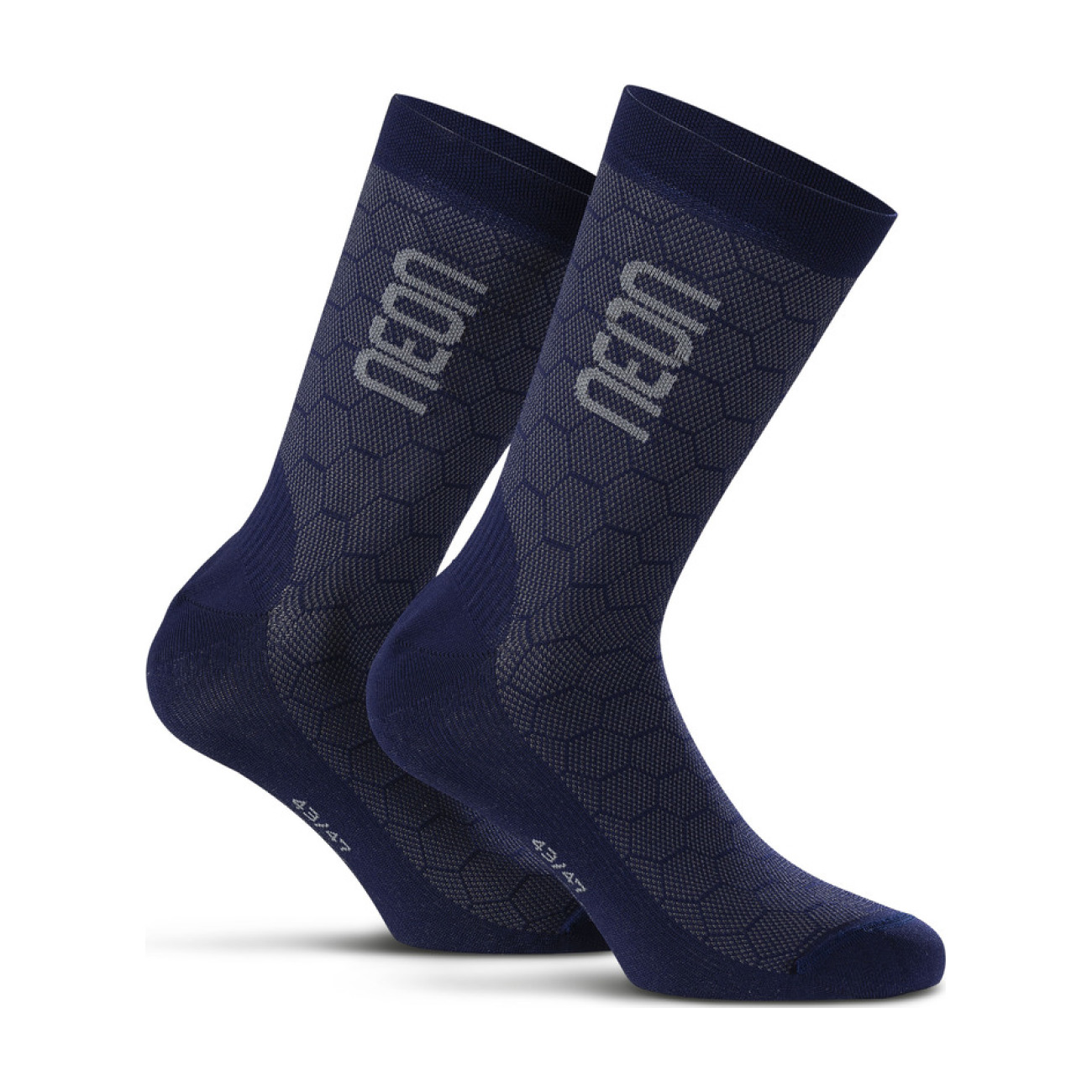 
                NEON Cyklistické ponožky klasické - NEON 3D - modrá 39-42
            