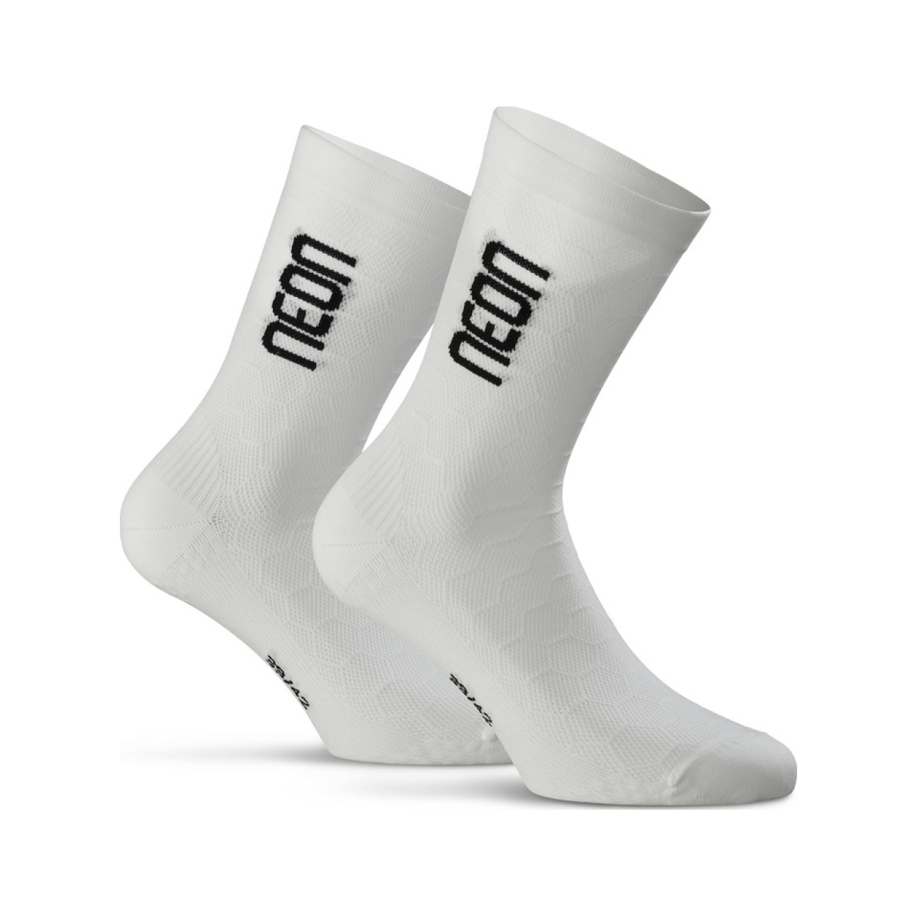 
                NEON Cyklistické ponožky klasické - NEON 3D - biela
            