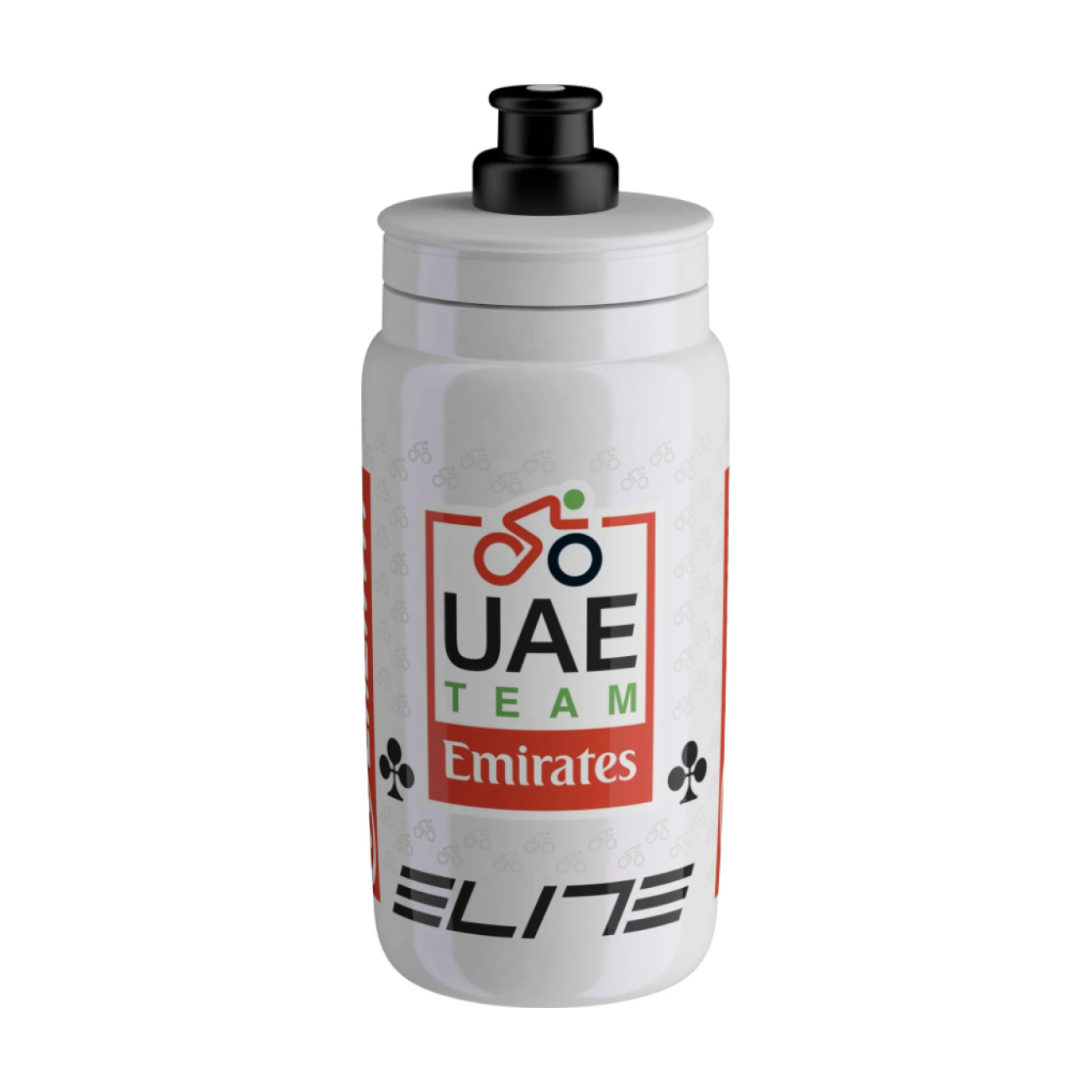 ELITE Cyklistická fľaša na vodu - FLY 550 UAE TEAM EMIRATES 2025 - biela/viacfarebná