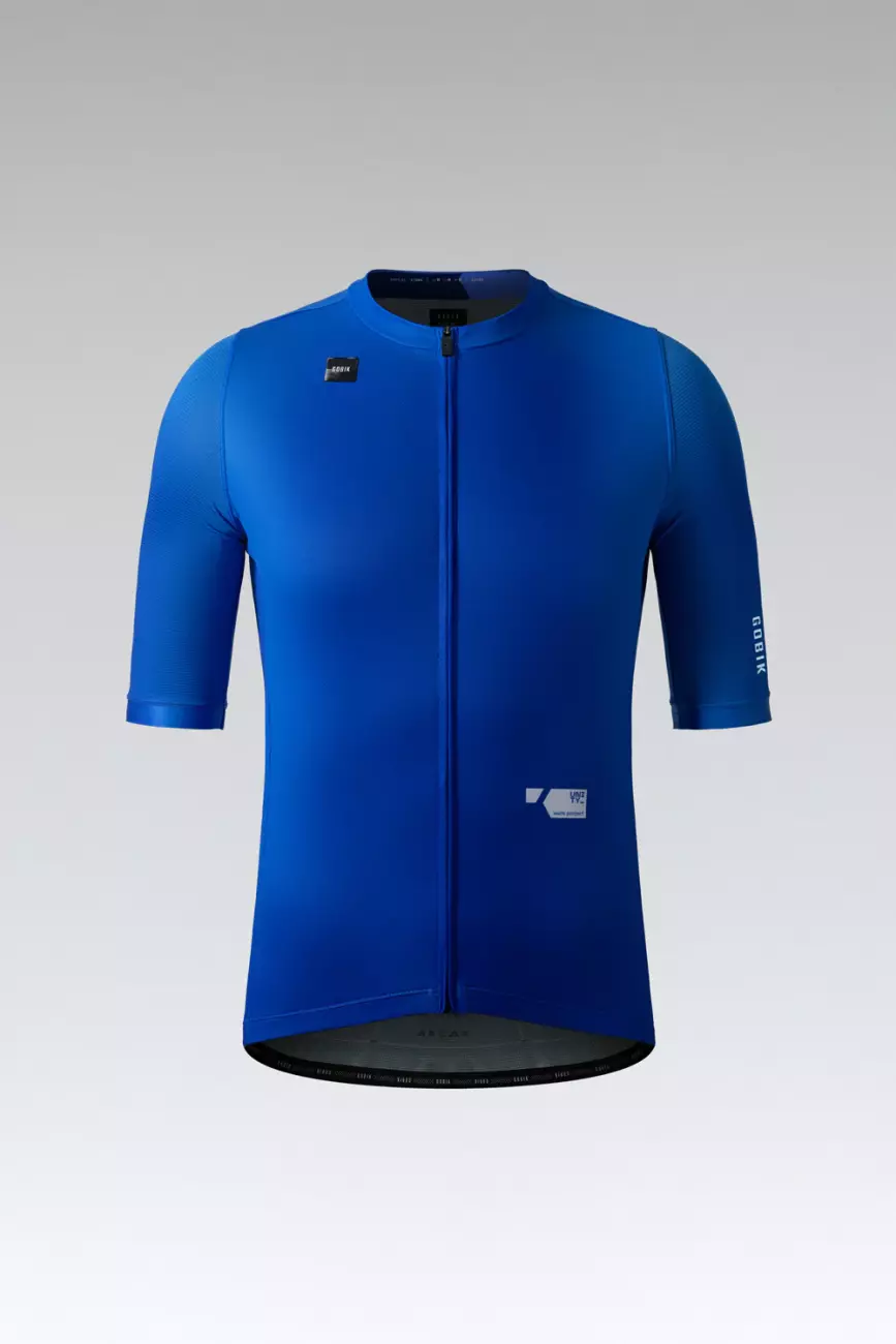 
                GOBIK Cyklistický dres s krátkym rukávom - STARK - modrá L
            