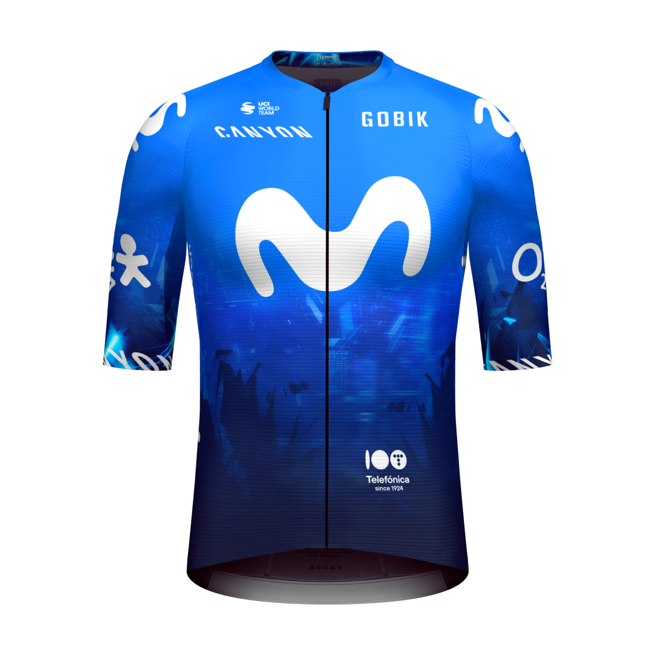 
                GOBIK Cyklistický dres s krátkym rukávom - INFINITY MOVISTAR TEAM 2024 - modrá/biela
            