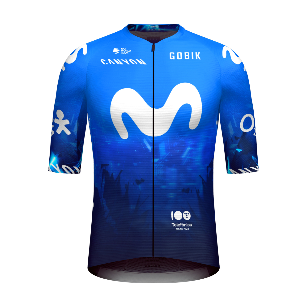 GOBIK Cyklistický dres s krátkym rukávom - INFINITY MOVISTAR TEAM 2024 - modrá/biela