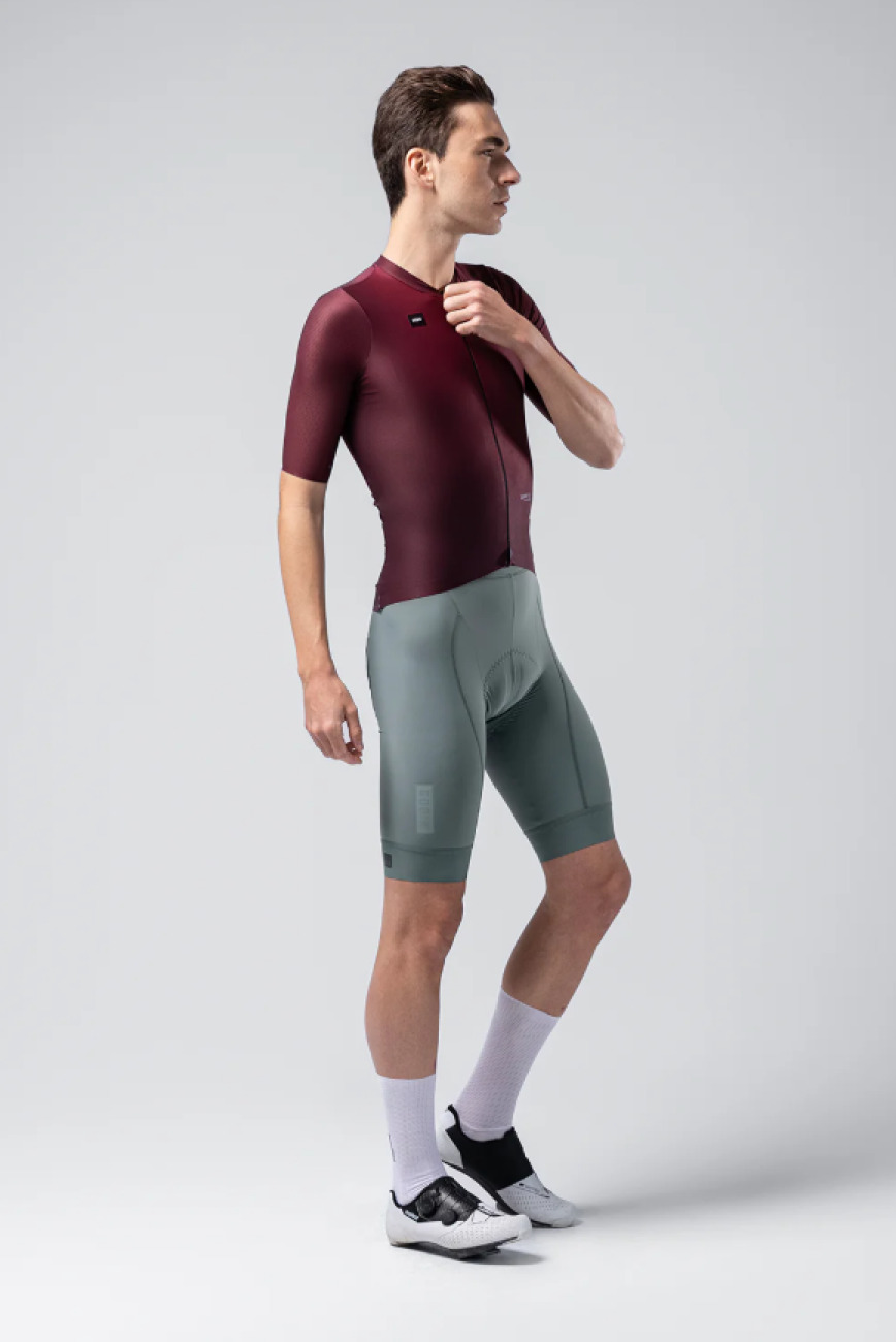 GOBIK Cyklistický dres s krátkym rukávom - ATTITUDE 2.0 - bordová