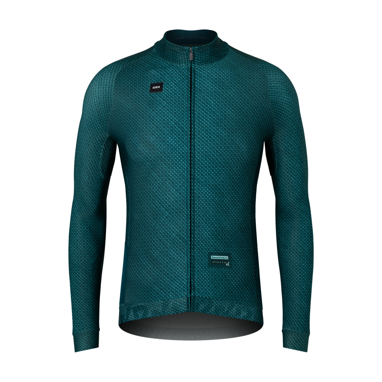 GOBIK Cyklistický dres s dlhým rukávom zimný - HYDER - zelená