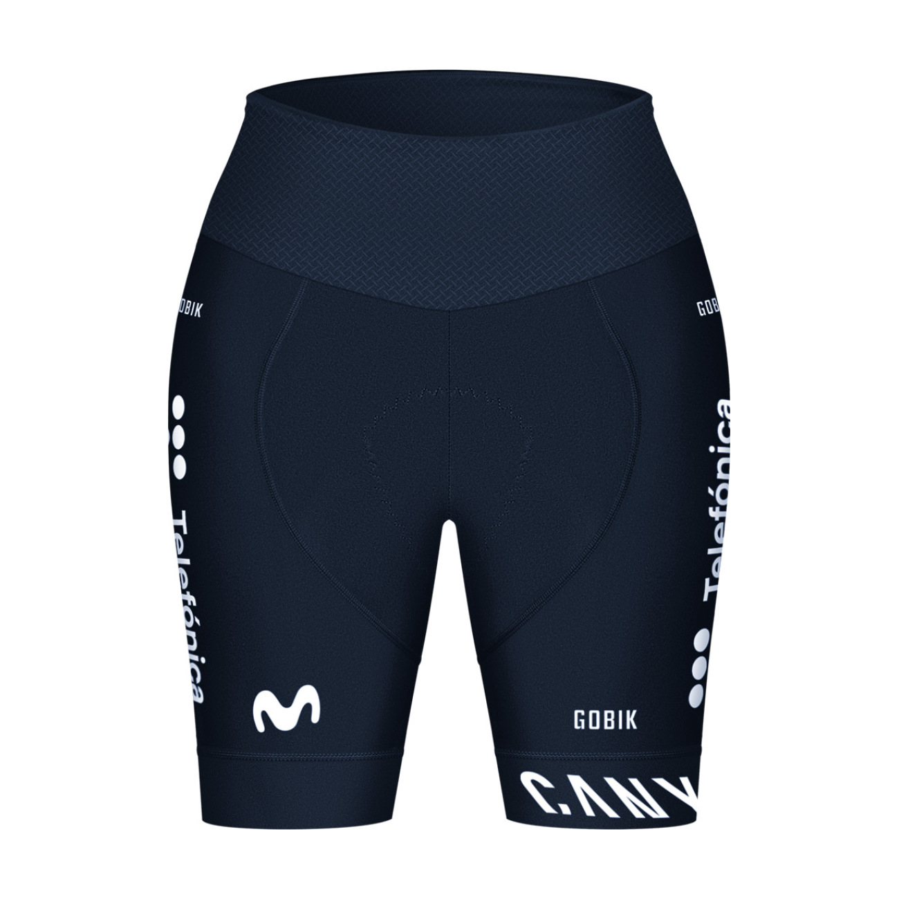 E-shop GOBIK Cyklistické nohavice krátke bez trakov - LIMITED K9 MOVISTAR TEAM 2024 LADY - modrá/biela