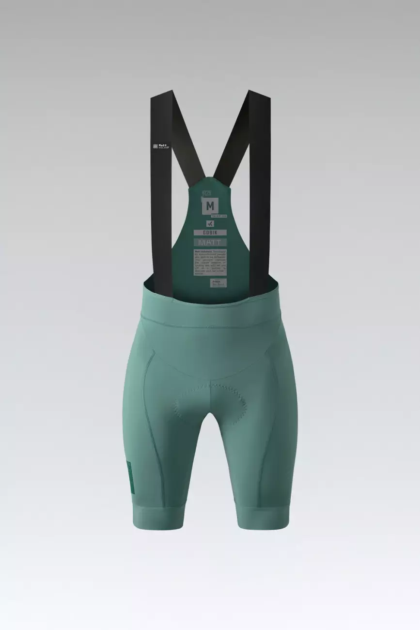
                GOBIK Cyklistické nohavice krátke s trakmi - MATT 2.0 K9 W - zelená L
            
