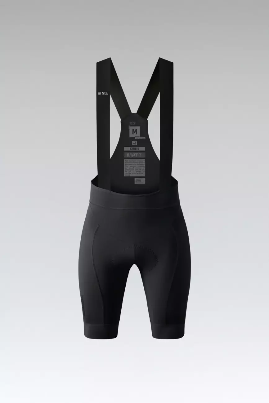 
                GOBIK Cyklistické nohavice krátke s trakmi - MATT 2.0 K9 W - čierna
            