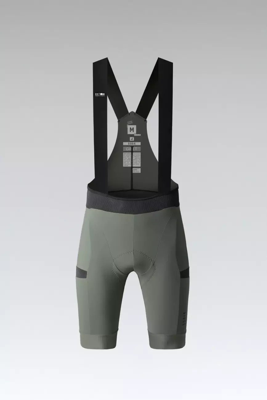 E-shop GOBIK Cyklistické nohavice krátke s trakmi - GRIT 2.0 K10 - zelená