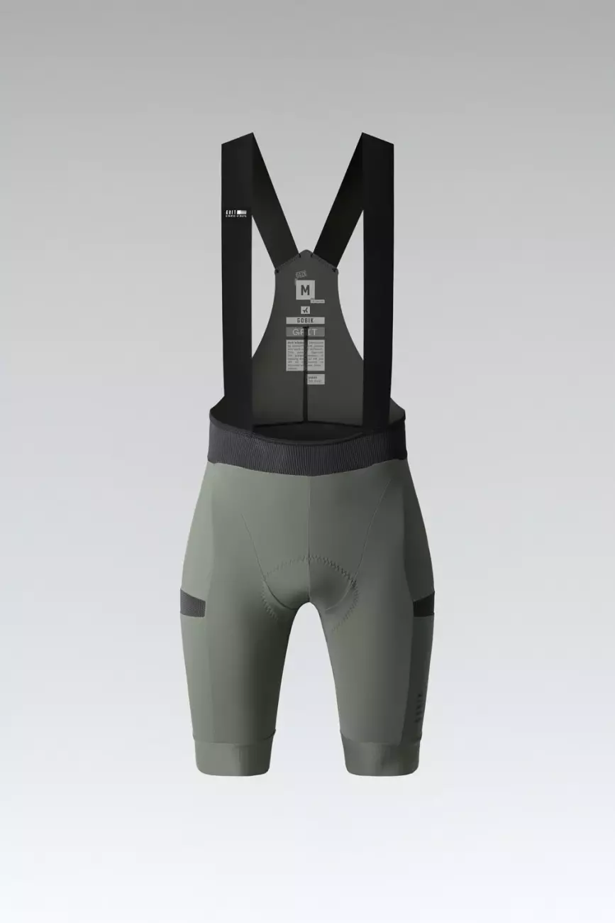 E-shop GOBIK Cyklistické nohavice krátke s trakmi - GRIT 2.0 K10 W - zelená