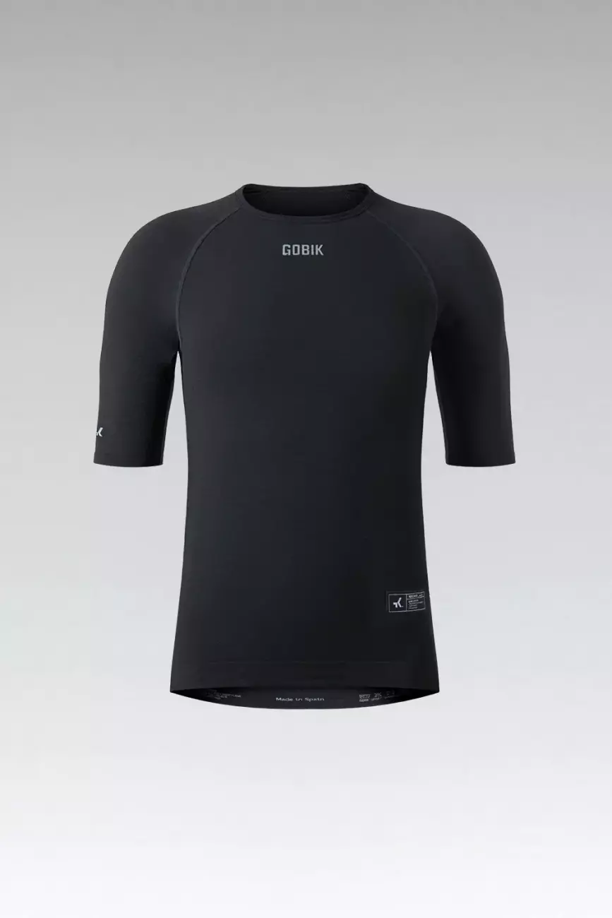 
                GOBIK Cyklistické tričko s krátkym rukávom - WINTER MERINO - čierna L-XL
            
