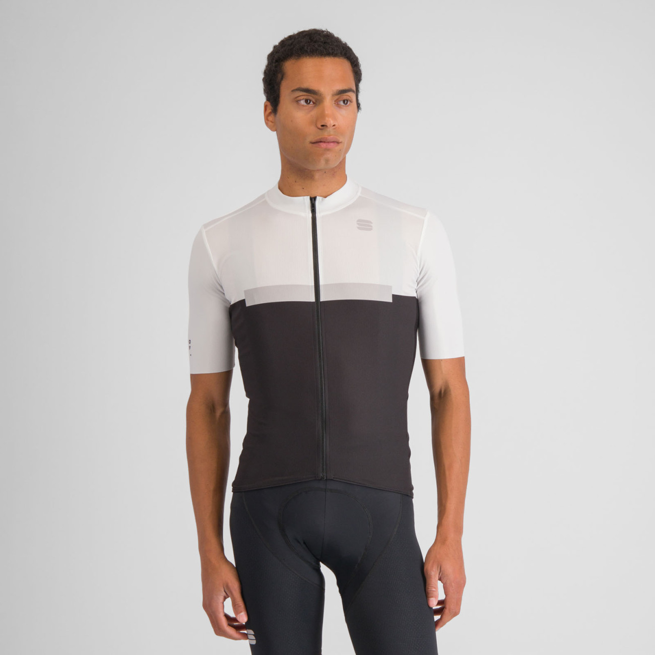 
                SPORTFUL Cyklistický dres s krátkym rukávom - PISTA - čierna/biela 2XL
            