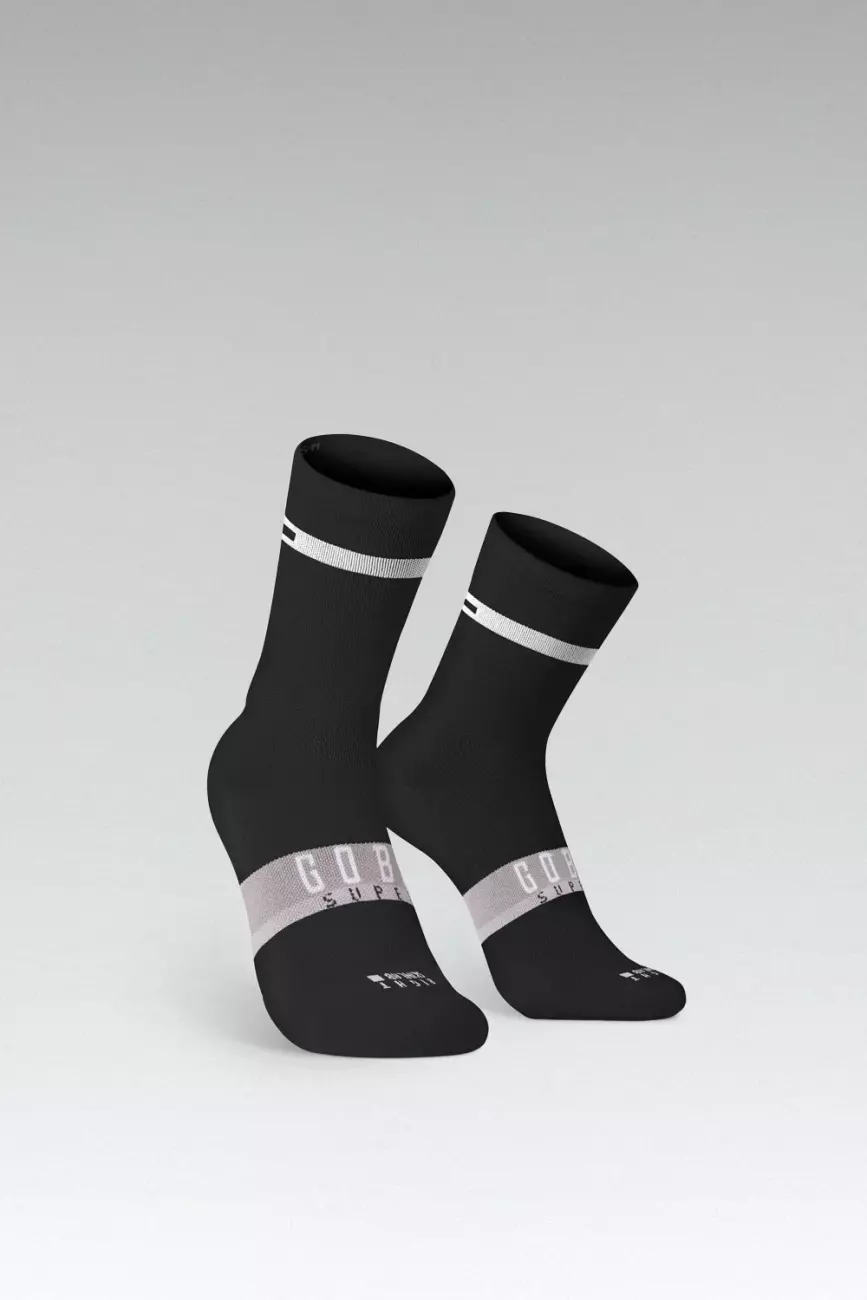 
                GOBIK Cyklistické ponožky klasické - SUPERB - čierna S-M
            