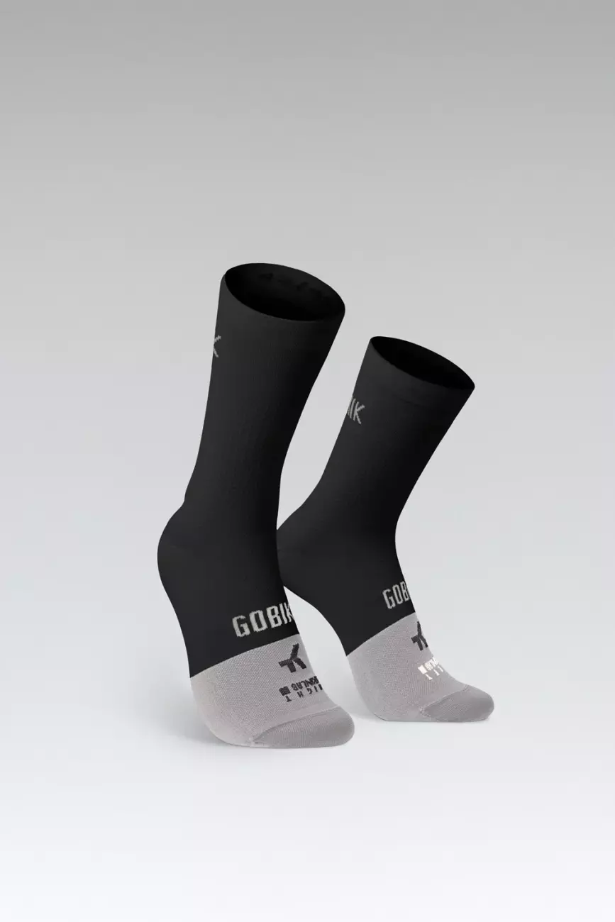 
                GOBIK Cyklistické ponožky klasické - LIGHTWEIGHT 2.0 - čierna/šedá L
            