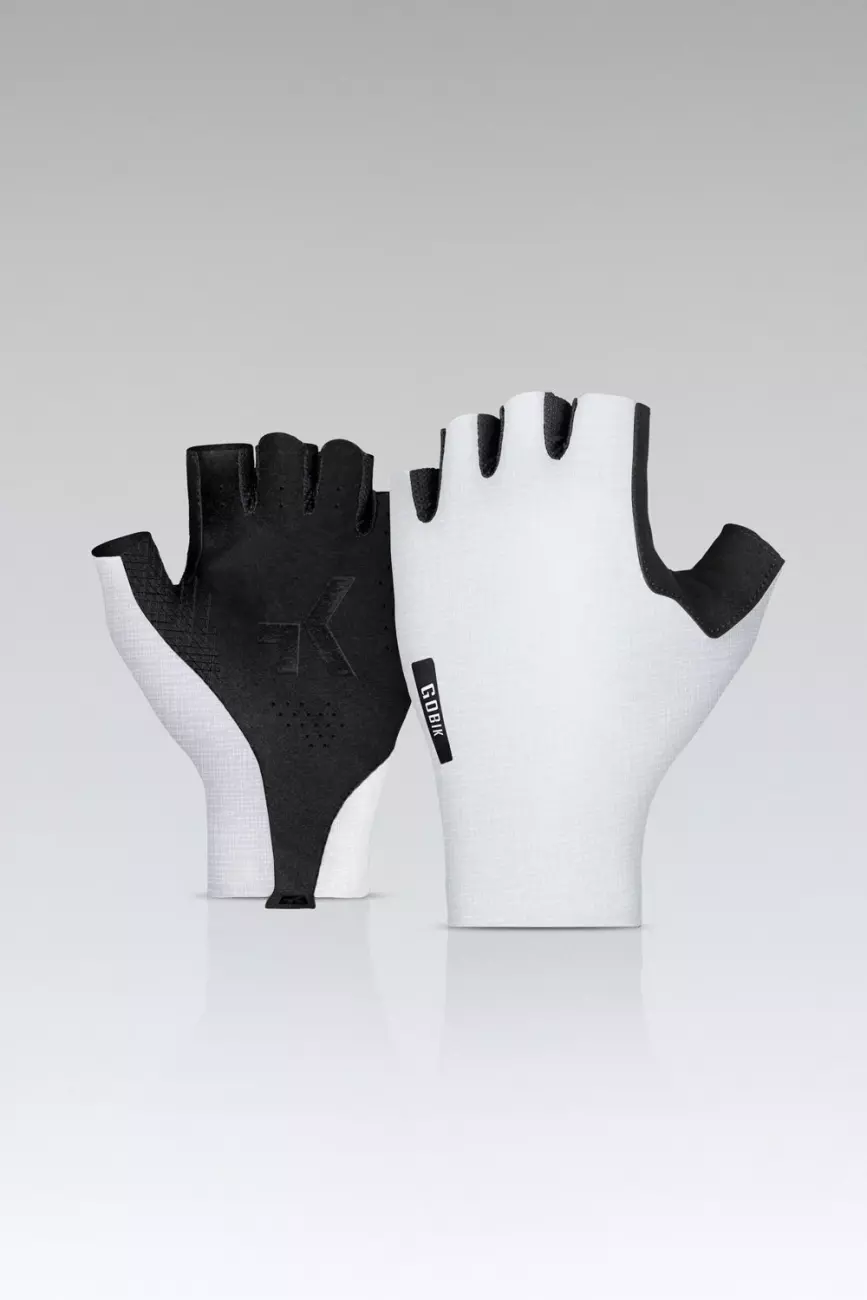 E-shop GOBIK Cyklistické rukavice krátkoprsté - MAMBA 2.0 - biela XL
