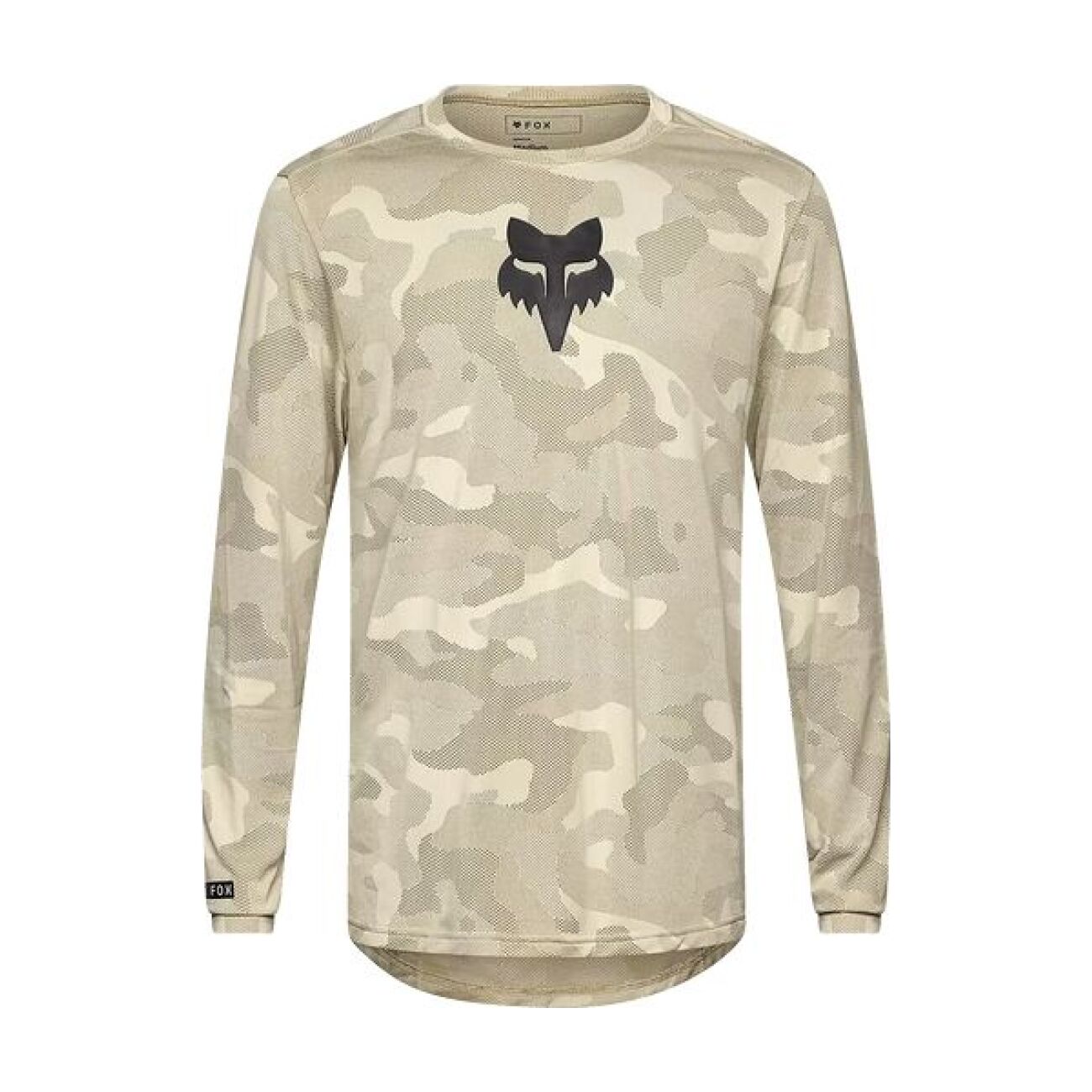 FOX Cyklistický dres s dlhým rukávom letný - RANGER TRU DRI - šedá