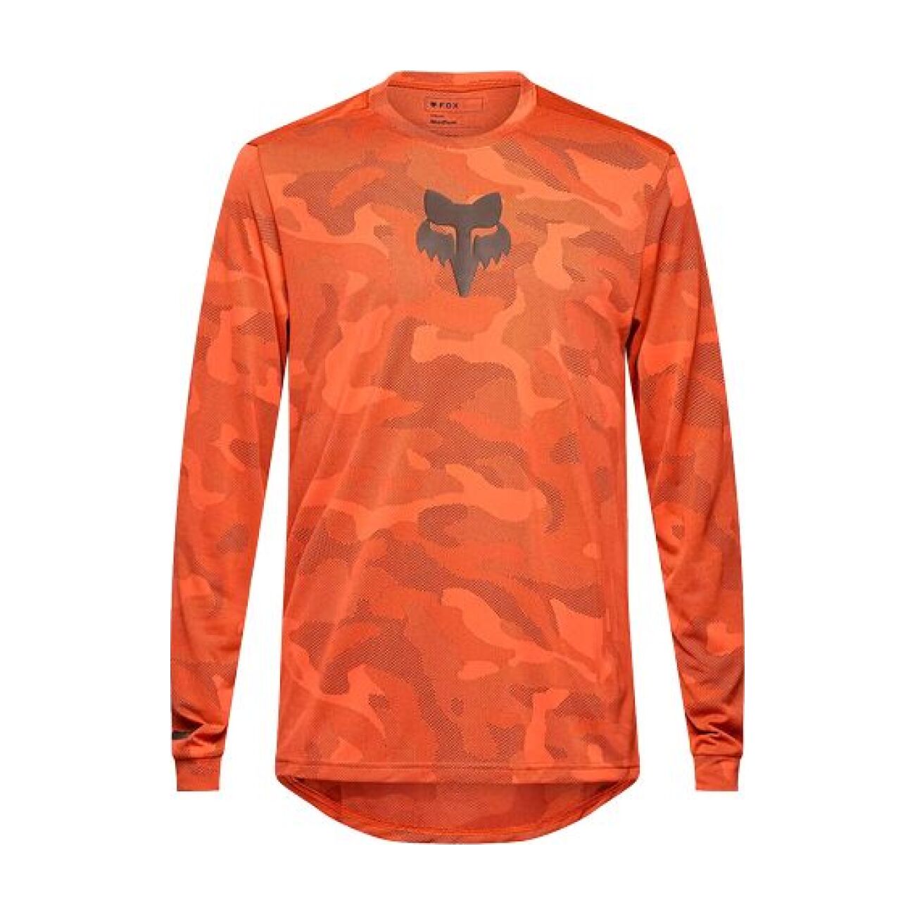 FOX Cyklistický dres s dlhým rukávom letný - RANGER TRU DRI - oranžová