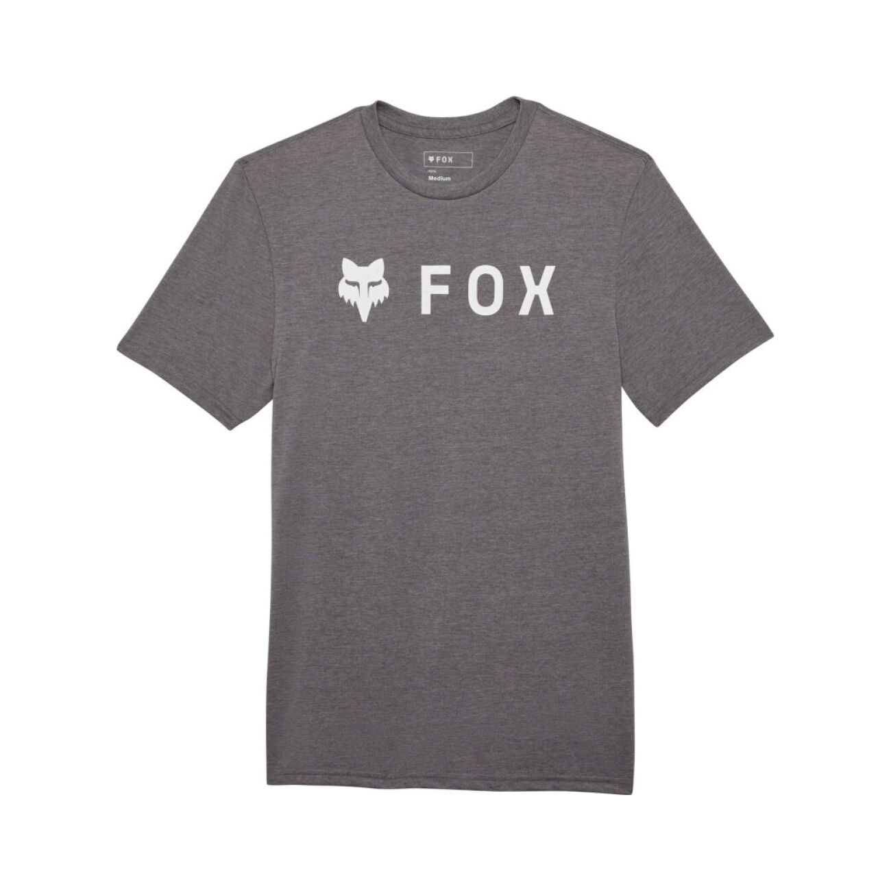FOX Cyklistické tričko s krátkym rukávom - ABSOLUTE TECH TEE - šedá