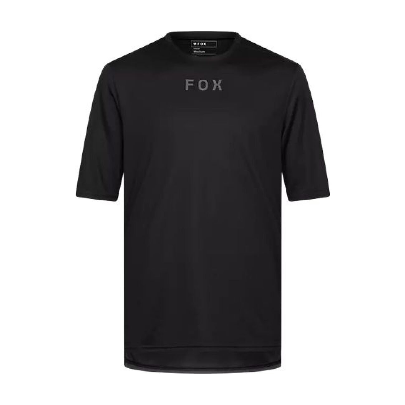 FOX Cyklistický dres s krátkym rukávom - RANGER WORDMARK - čierna S
