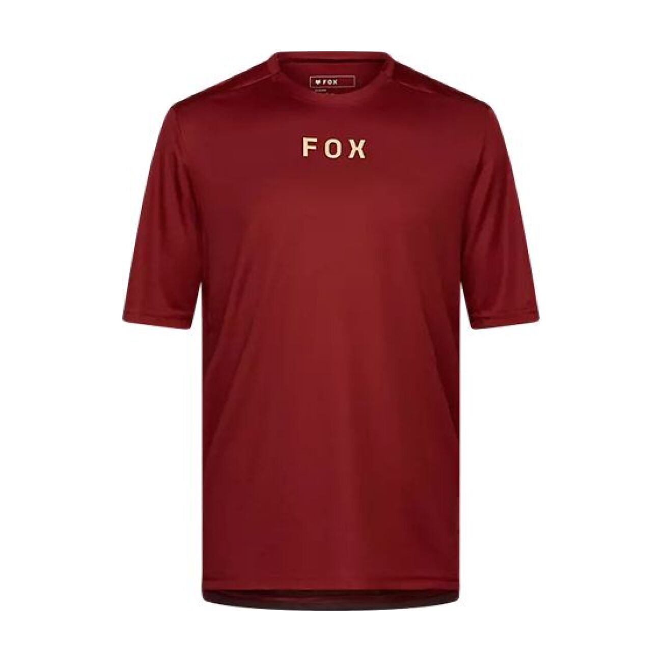 FOX Cyklistický dres s krátkym rukávom - RANGER WORDMARK - červená