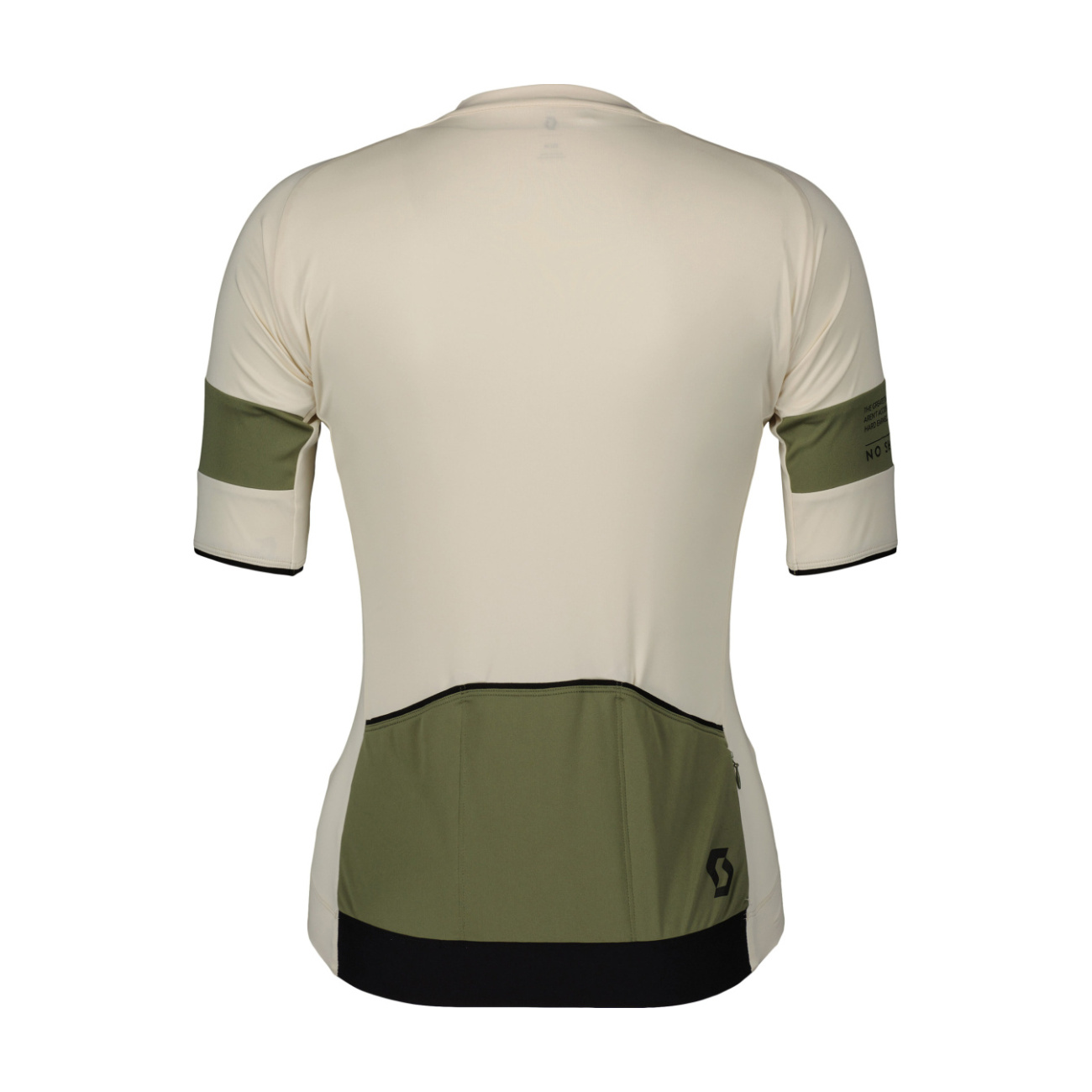 SCOTT Cyklistický dres s krátkym rukávom - ENDURANCE PRO W - béžová/zelená