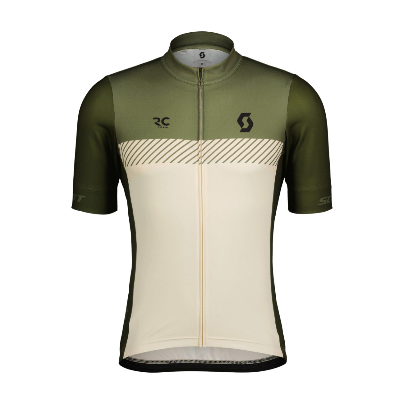 SCOTT Cyklistický dres s krátkym rukávom - RC TEAM - zelená/biela