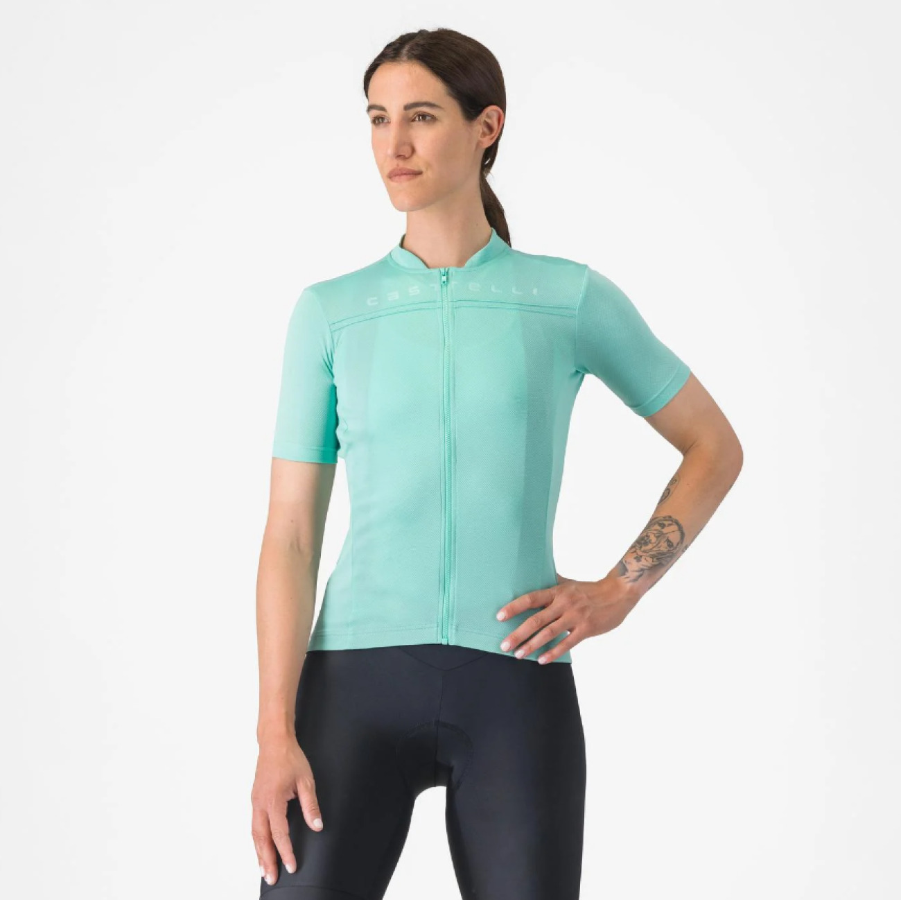 CASTELLI Cyklistický dres s krátkym rukávom - ANIMA 4 - svetlo modrá