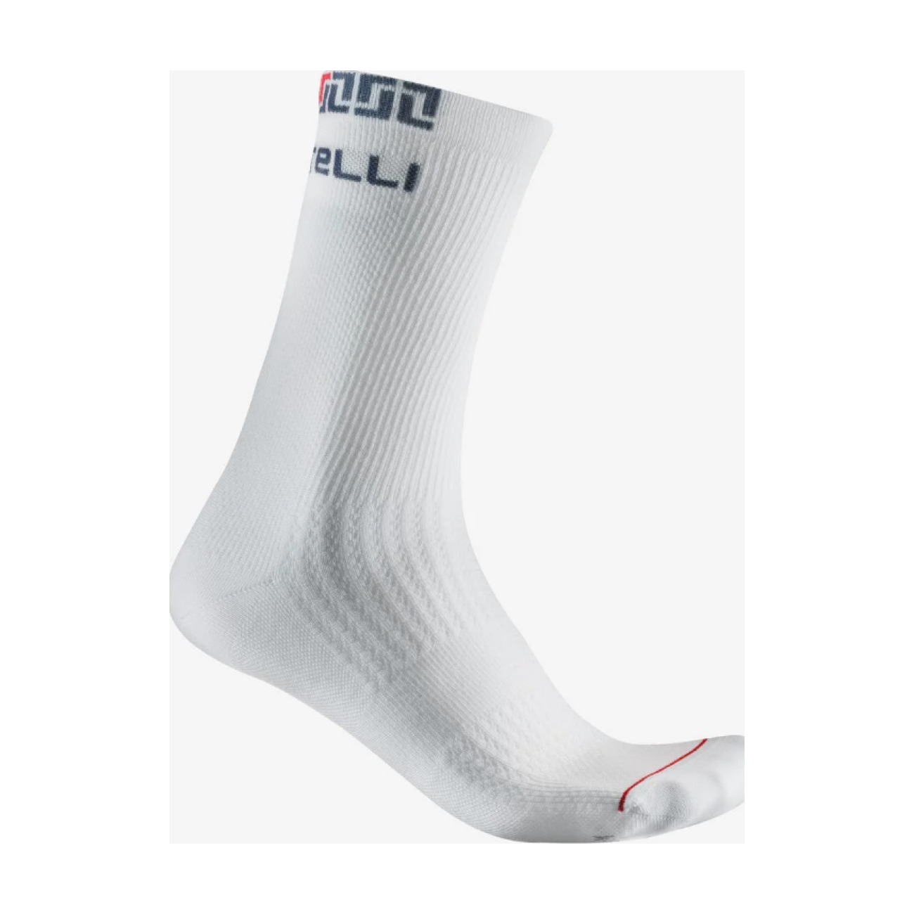 CASTELLI Cyklistické ponožky klasické - BANDITO MERINO 18 - biela S-M