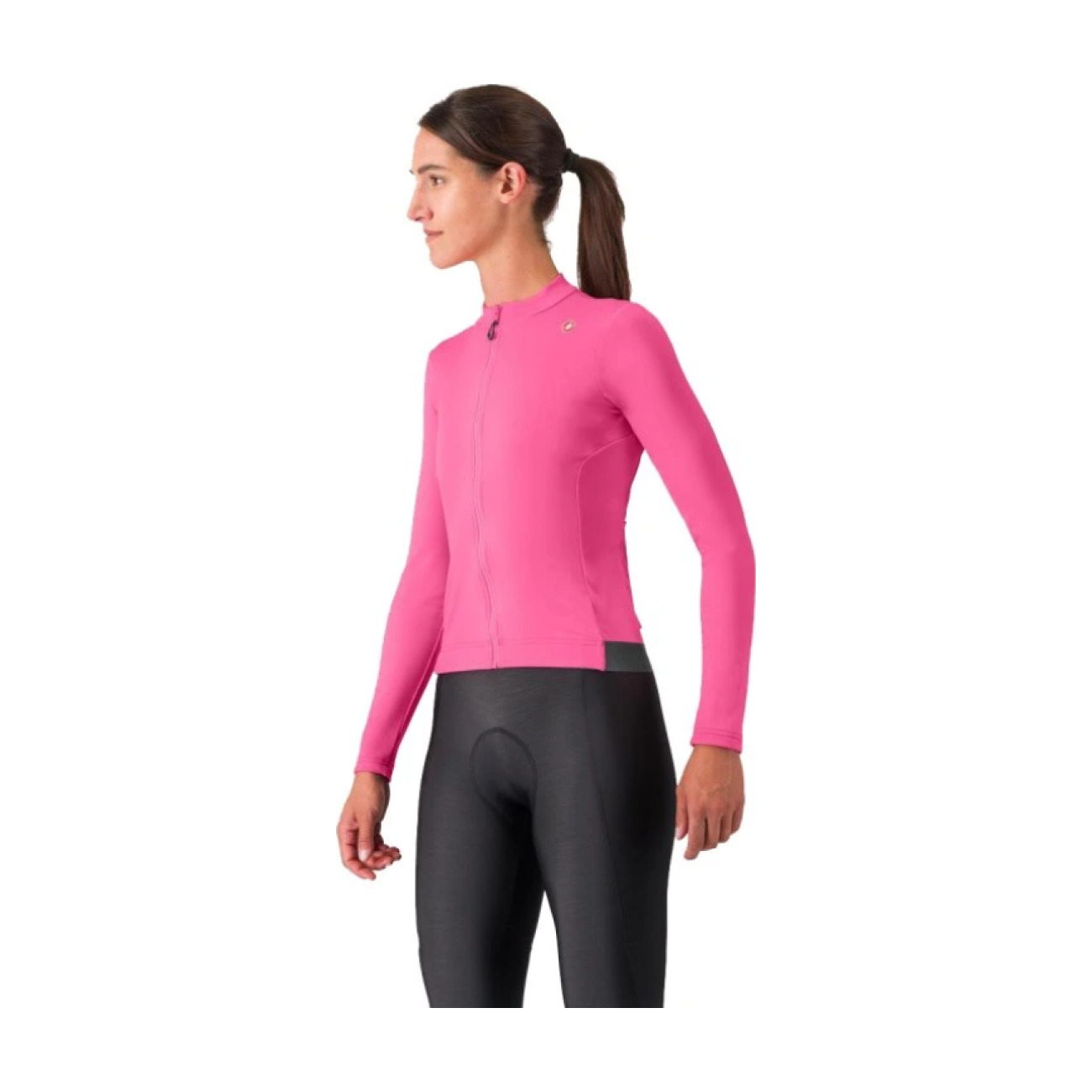 CASTELLI Cyklistický dres s dlhým rukávom zimný - ESPRESSO THERMAL W LS - ružová
