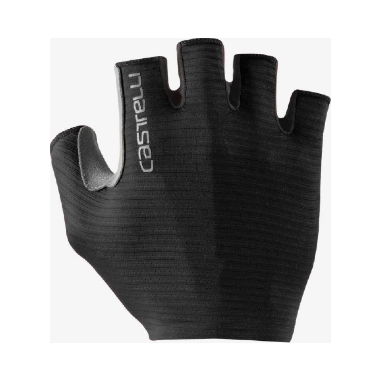 CASTELLI Cyklistické rukavice krátkoprsté - ESPRESSO - čierna