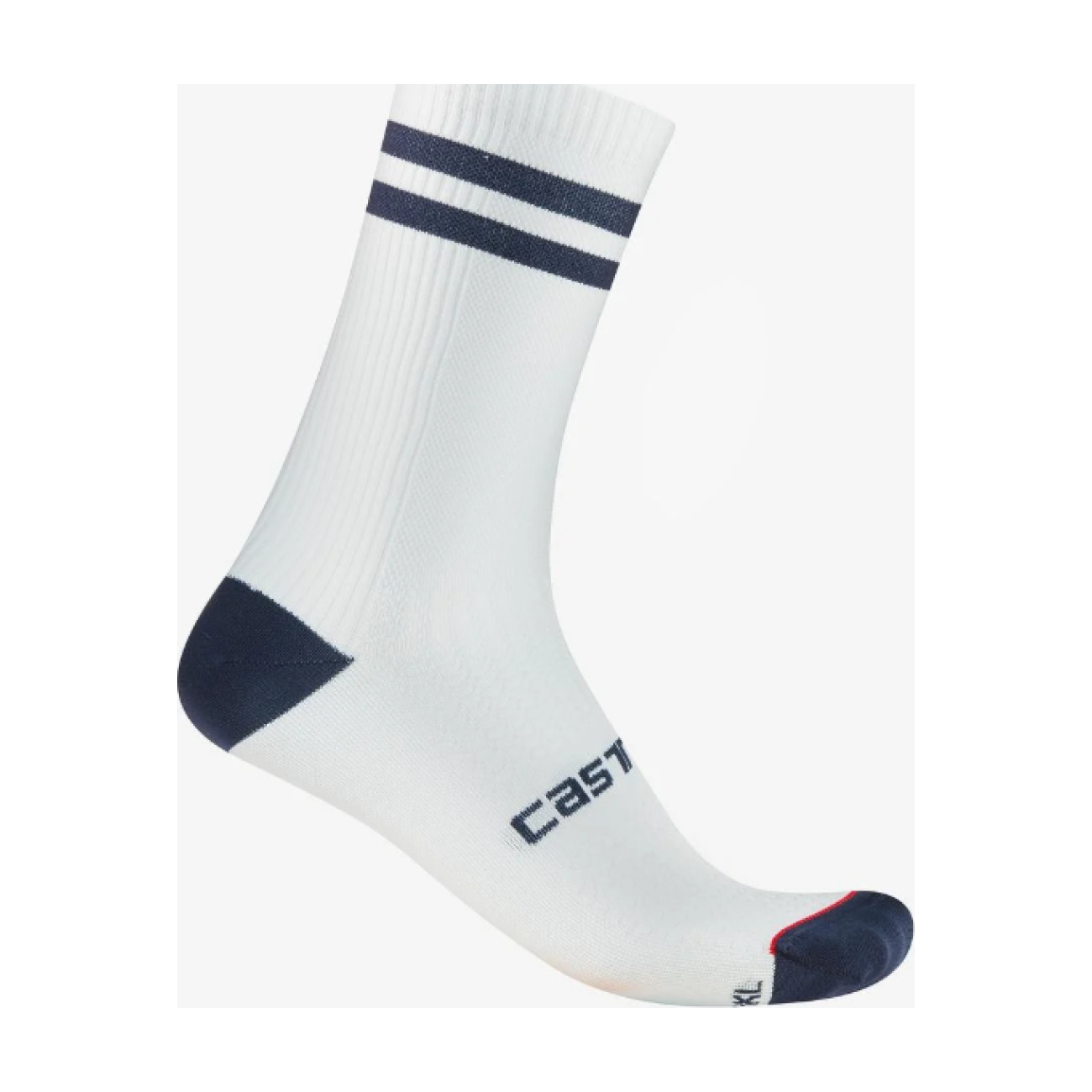 CASTELLI Cyklistické ponožky klasické - ORIGINALE 18 - biela/modrá