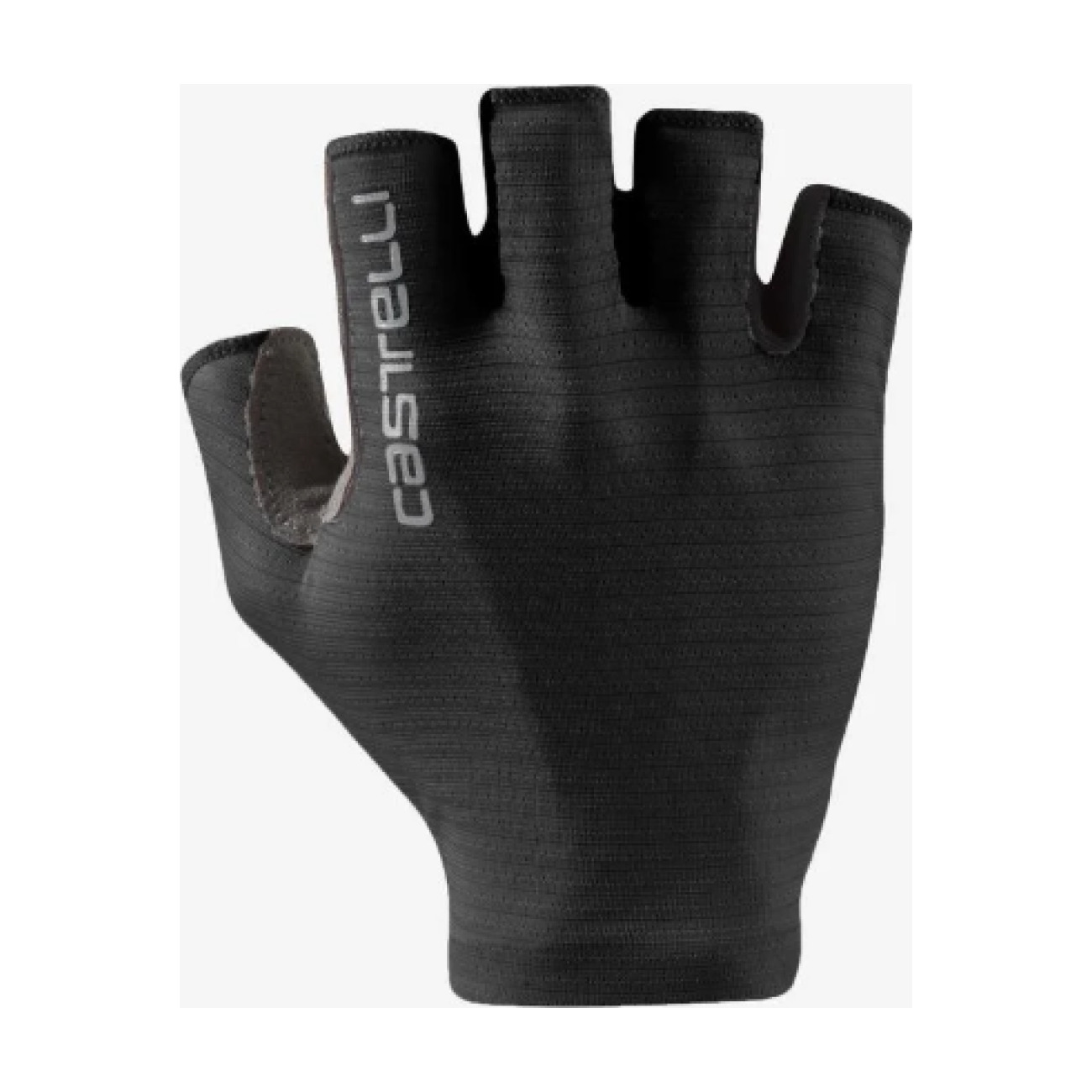 CASTELLI Cyklistické rukavice krátkoprsté - ESPRESSO - čierna