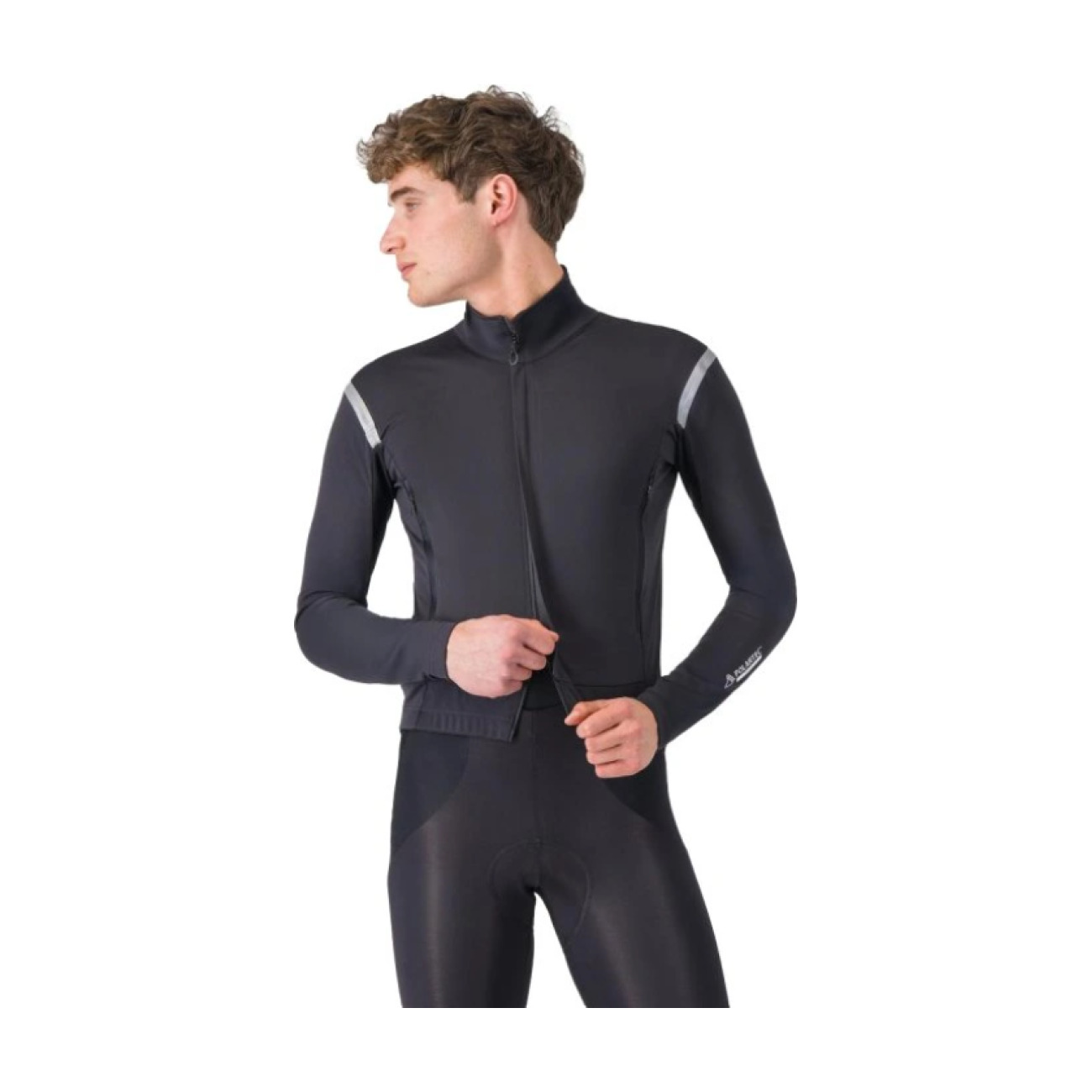 CASTELLI Cyklistická zateplená bunda - PERFETTO ROS 3 - čierna