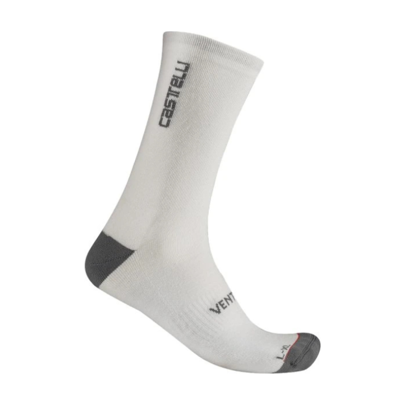 CASTELLI Cyklistické ponožky klasické - VENTI SOFT MERINO - biela