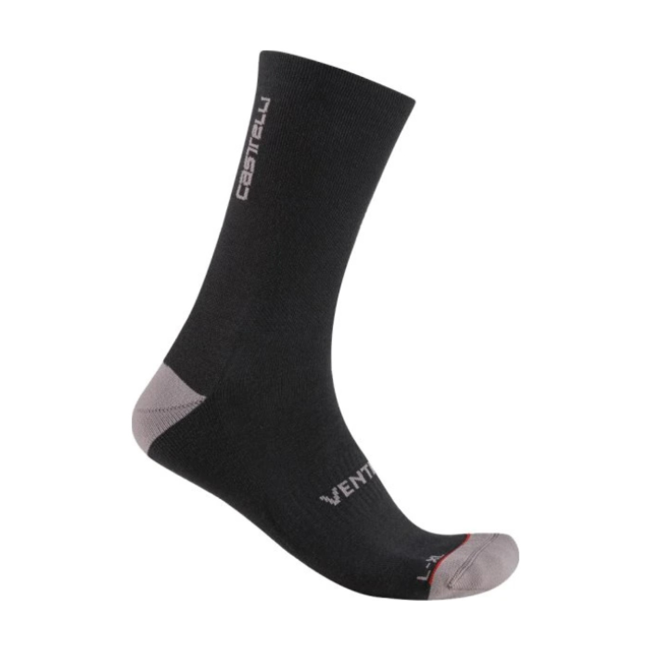 CASTELLI Cyklistické ponožky klasické - VENTI SOFT MERINO - čierna