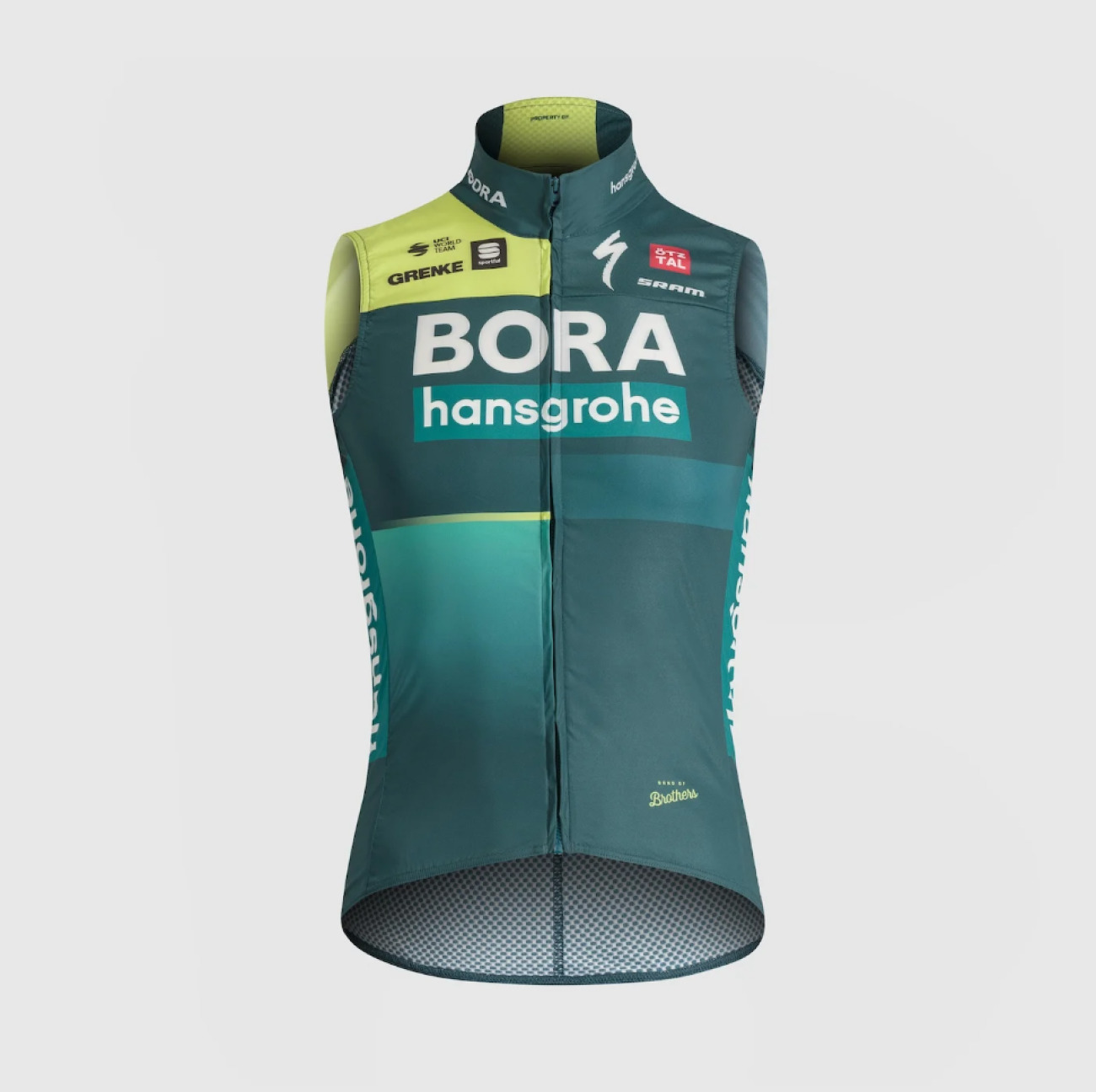 SPORTFUL Cyklistická vesta - BORA 2024 - zelená/svetlo zelená 3XL