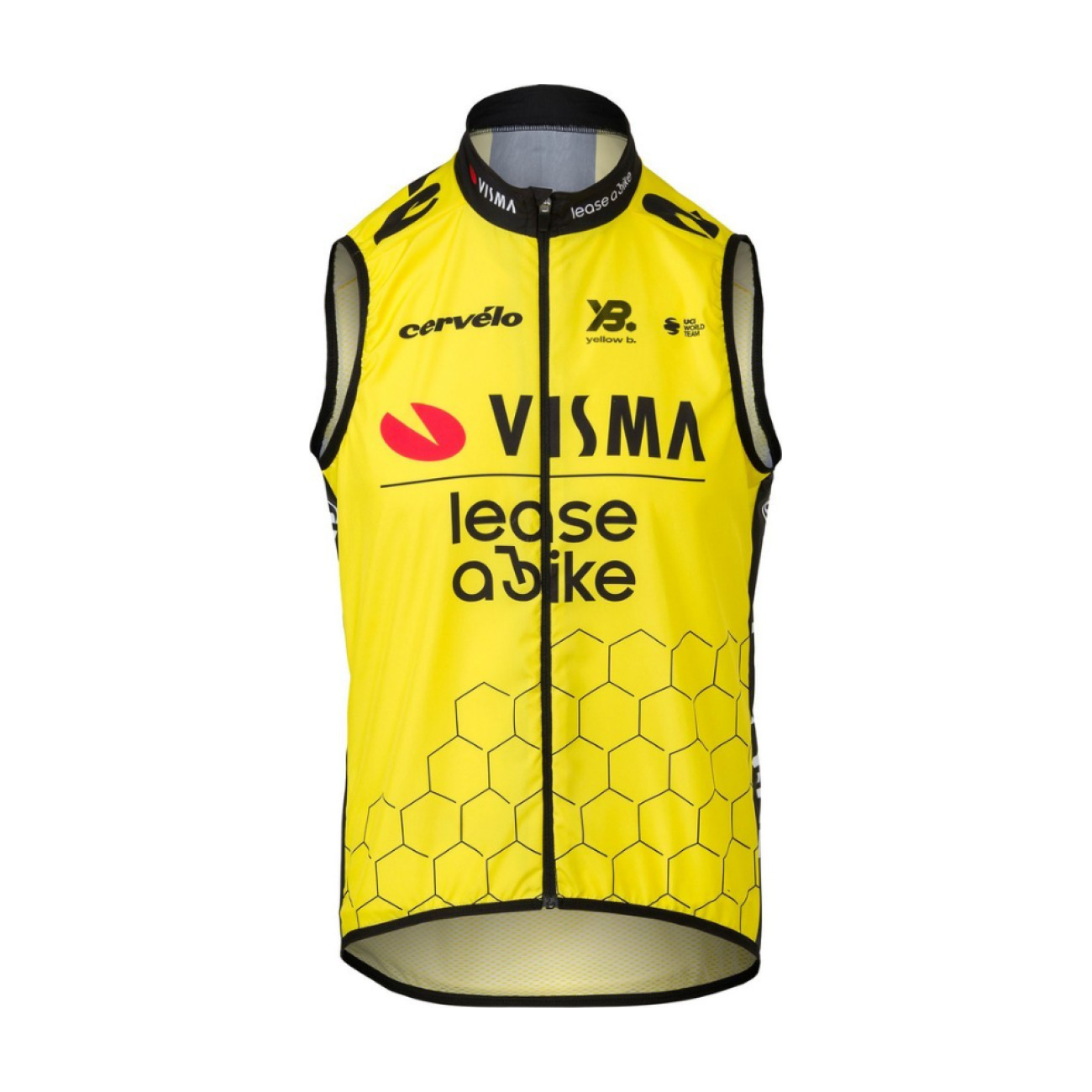 RAPIDGEAR Cyklistická vesta - REPLIKA VISMA WIND 2025 - žltá