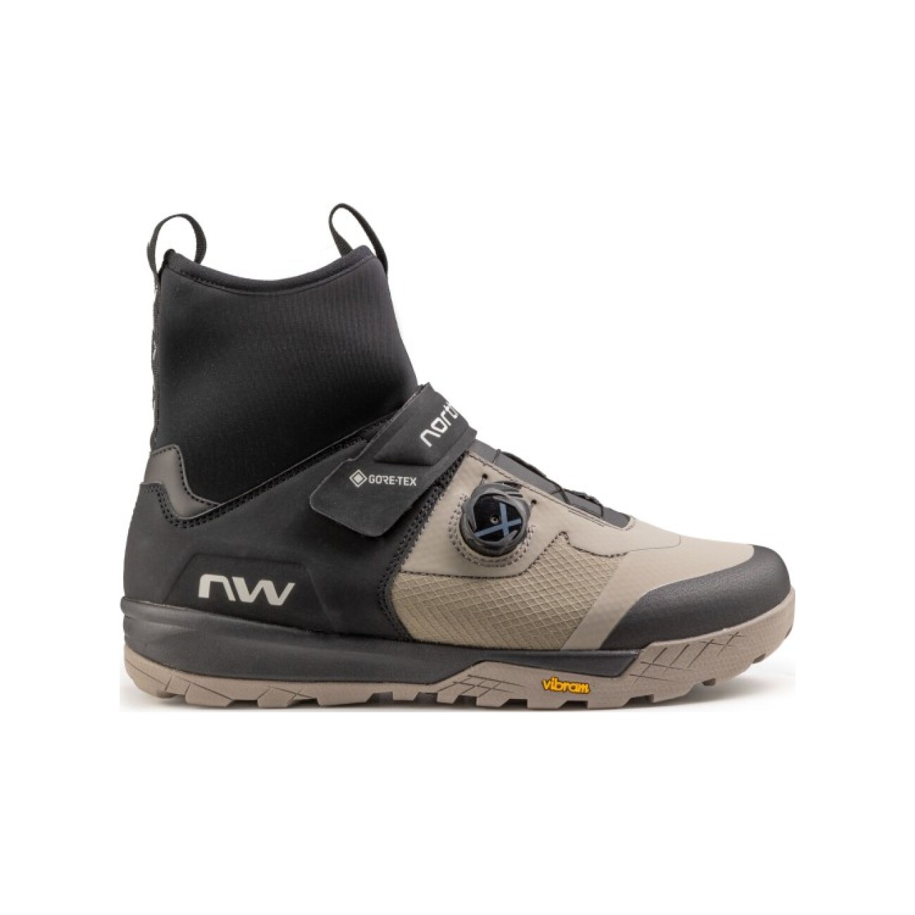 NORTHWAVE Cyklistické tretry - KINGROCK PLUS GTX - čierna/hnedá 46