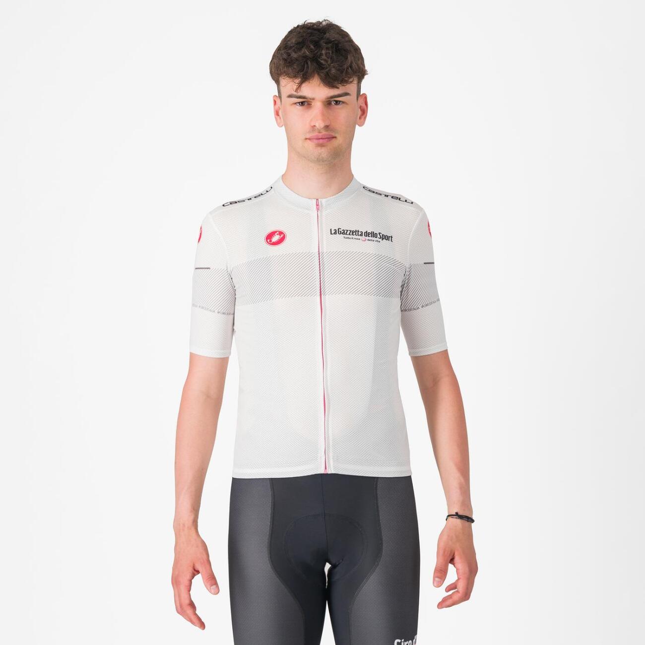 CASTELLI Cyklistický dres s krátkym rukávom - #GIRO107 CLASSIFICATION - biela