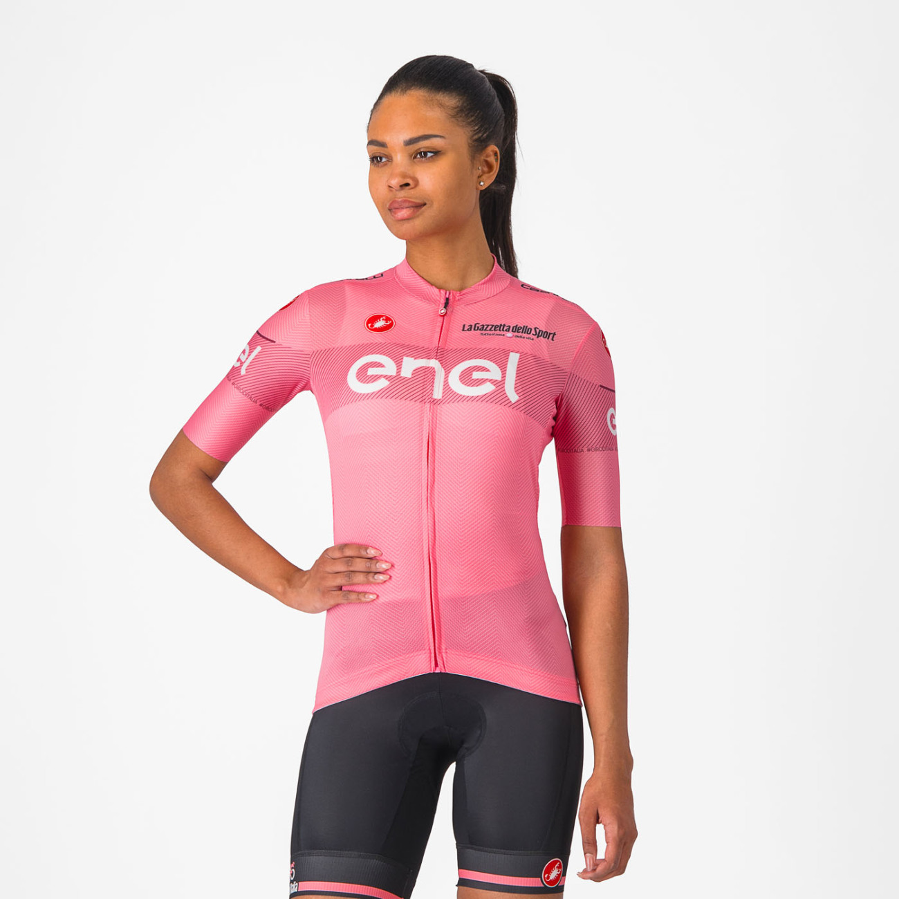 CASTELLI Cyklistický dres s krátkym rukávom - GIRO107 COMPETIZIONE W - ružová S