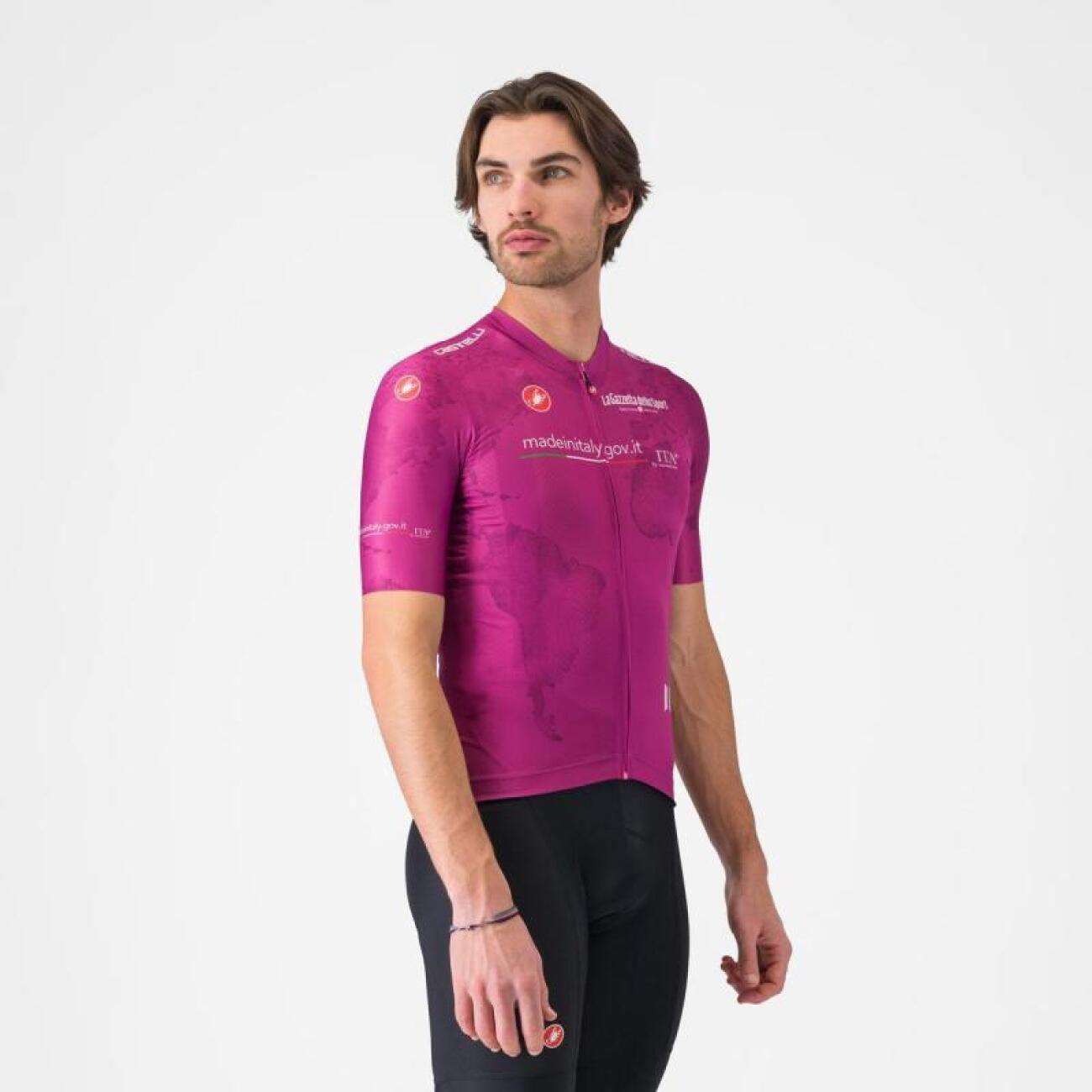 CASTELLI Cyklistický dres s krátkym rukávom - GIRO108 COMPETIZIONE 3 - fialová L