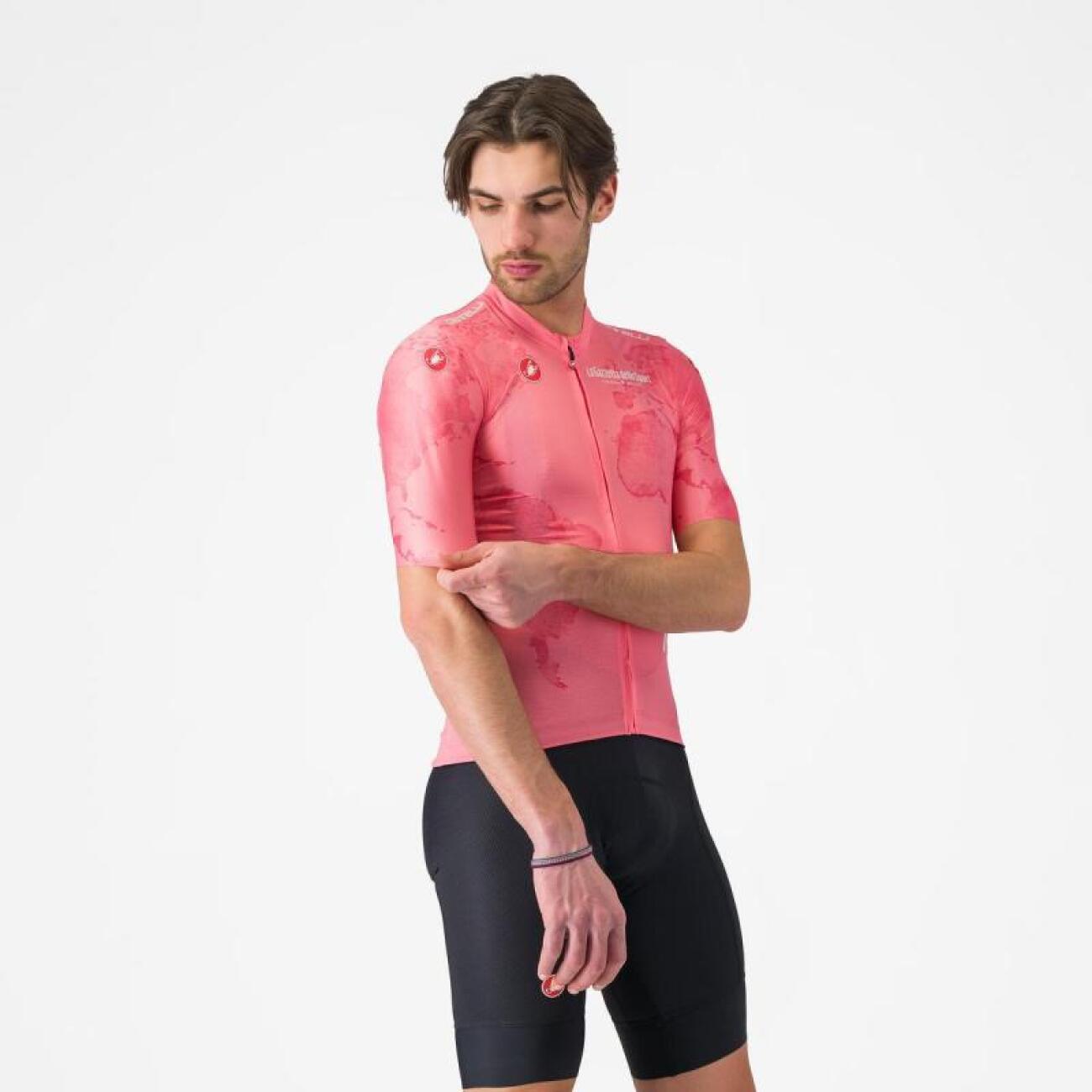 CASTELLI Cyklistický dres s krátkym rukávom - GIRO108 COMPETIZIONE 3 - ružová XL