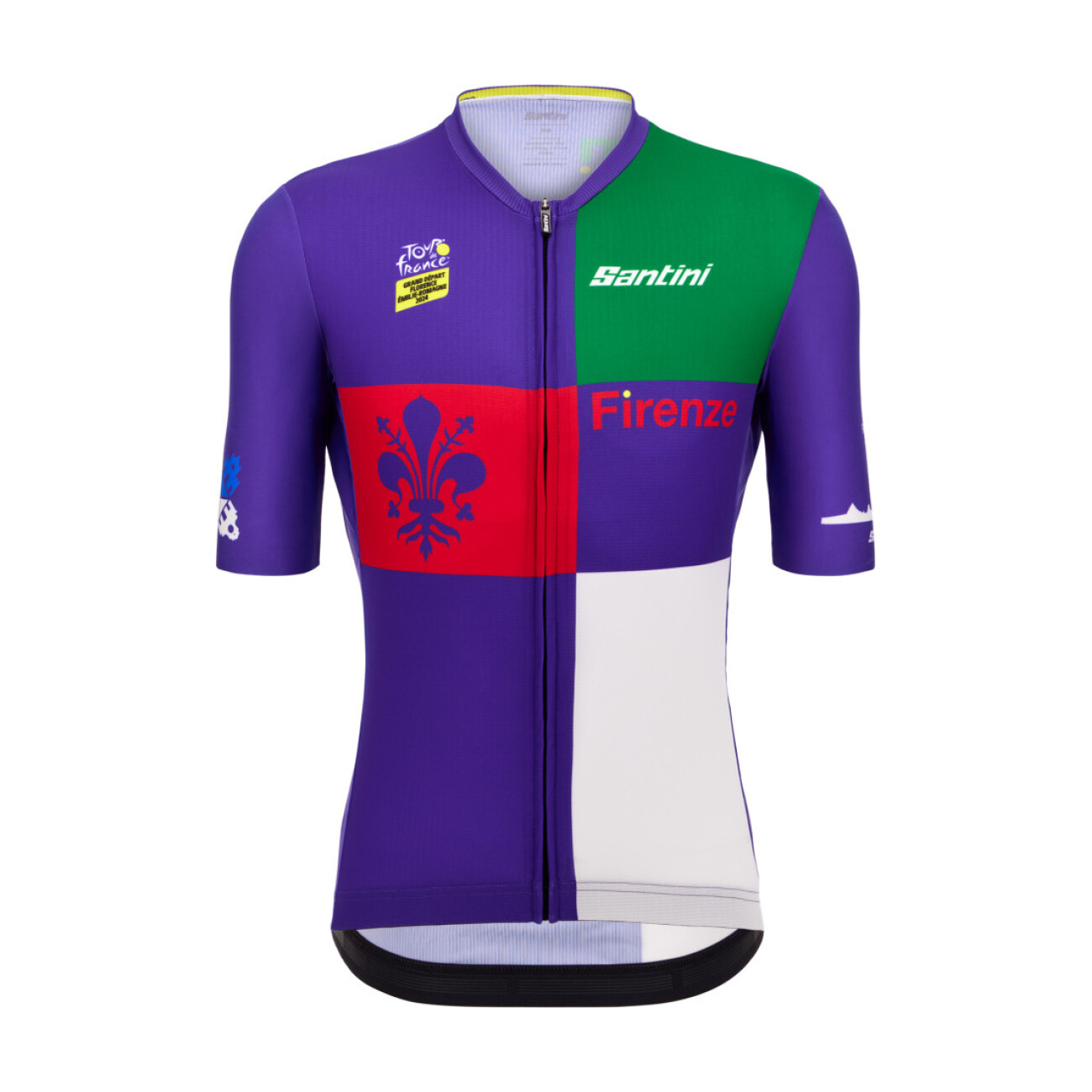 
                SANTINI Cyklistický dres s krátkym rukávom - TDF FIRENZE - viacfarebná L
            