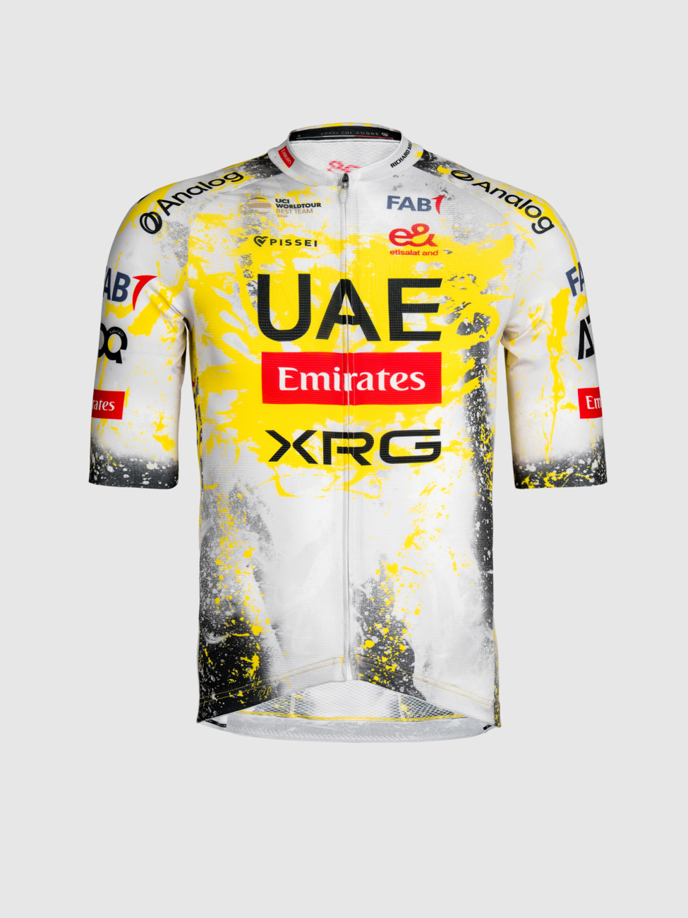 PISSEI Cyklistický dres s krátkym rukávom - UAE TEAM EMIRATES 2025 REPLICA - viacfarebná