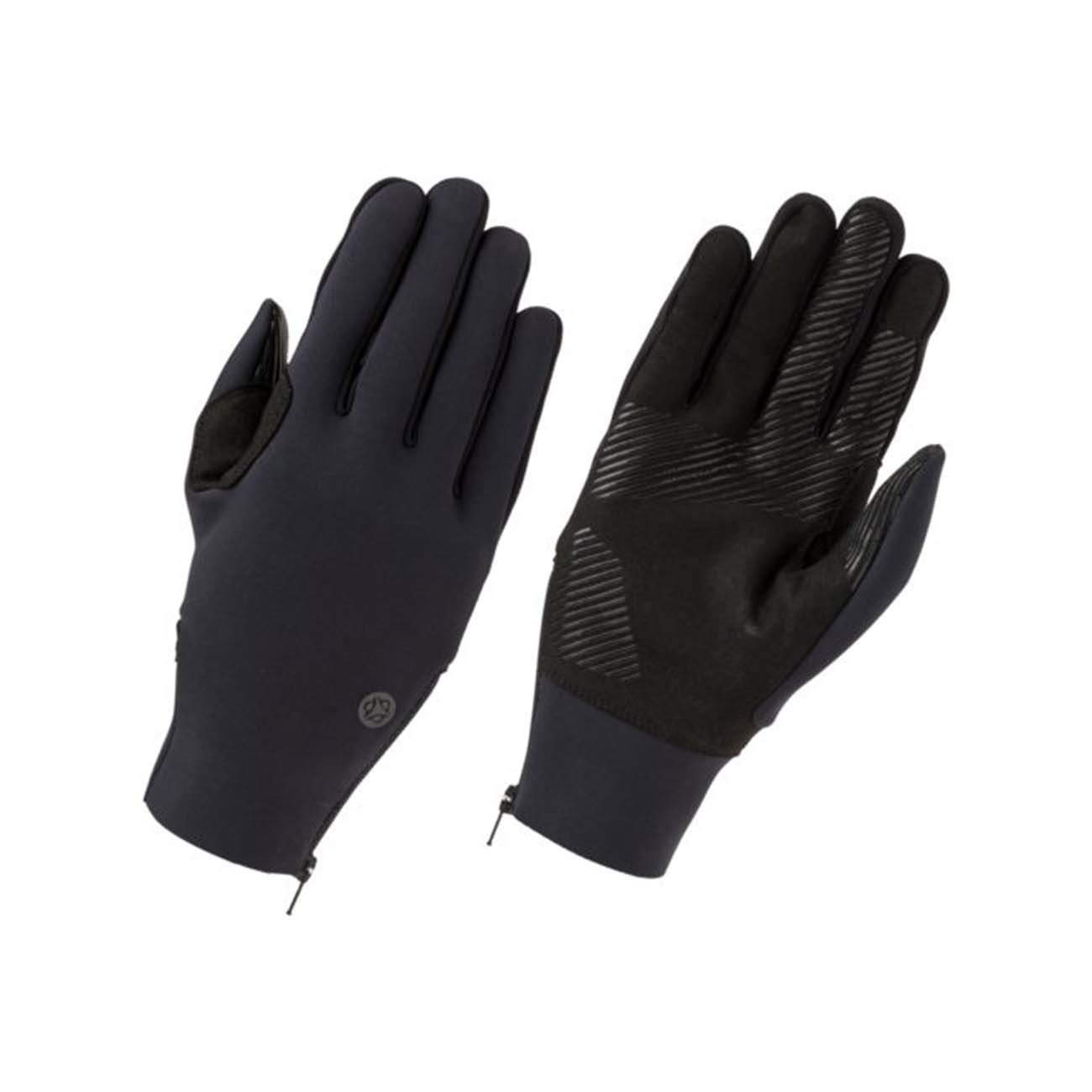 E-shop AGU Cyklistické rukavice dlhoprsté - NEOPRENE LIGHT+ZIP - čierna M