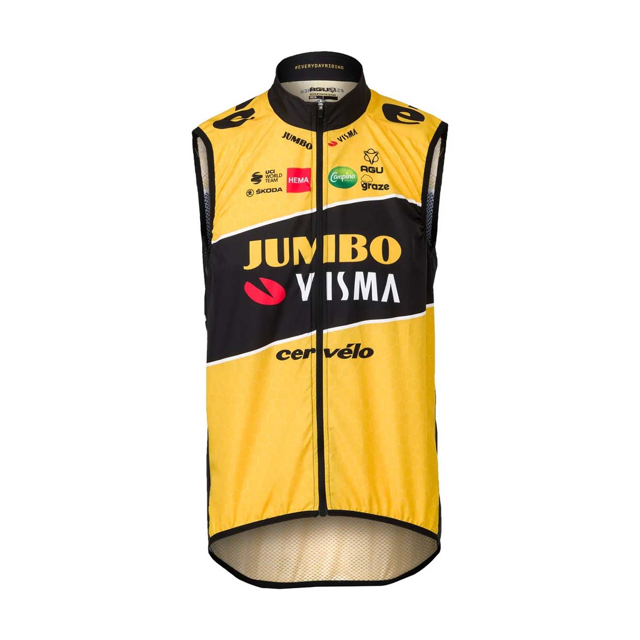 E-shop AGU Cyklistická vesta - JUMBO-VISMA 2022 - žltá/čierna